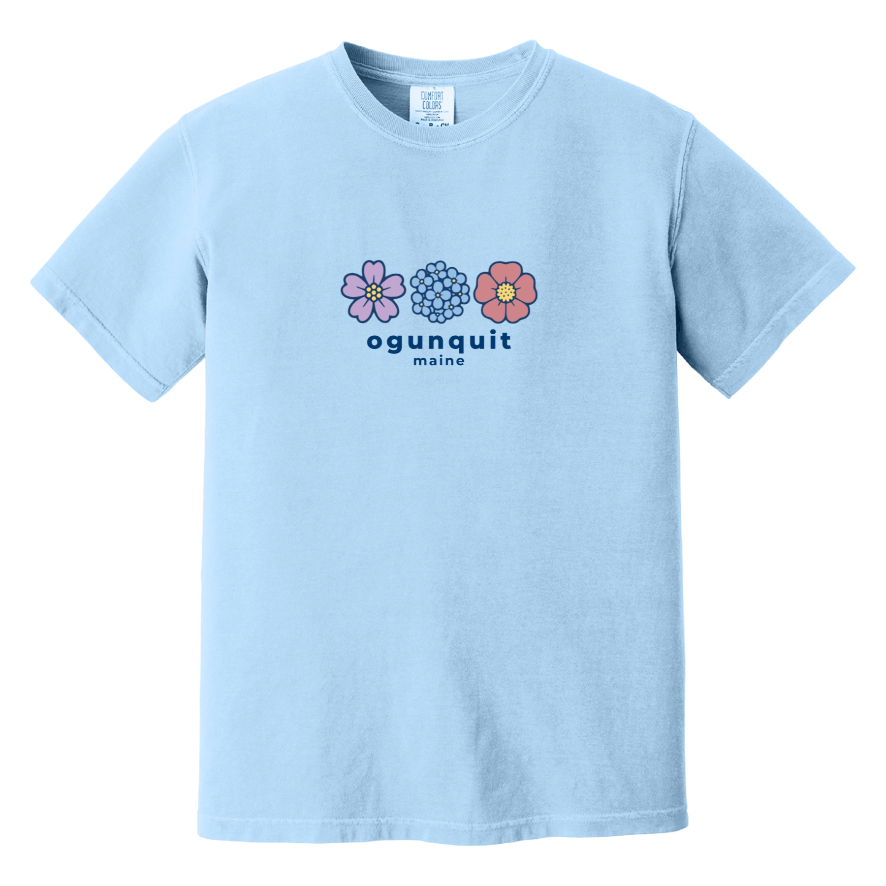 Cape Cod Clothing Company Ogunquit Summer Bloom Comfort Colors T-Shirt
