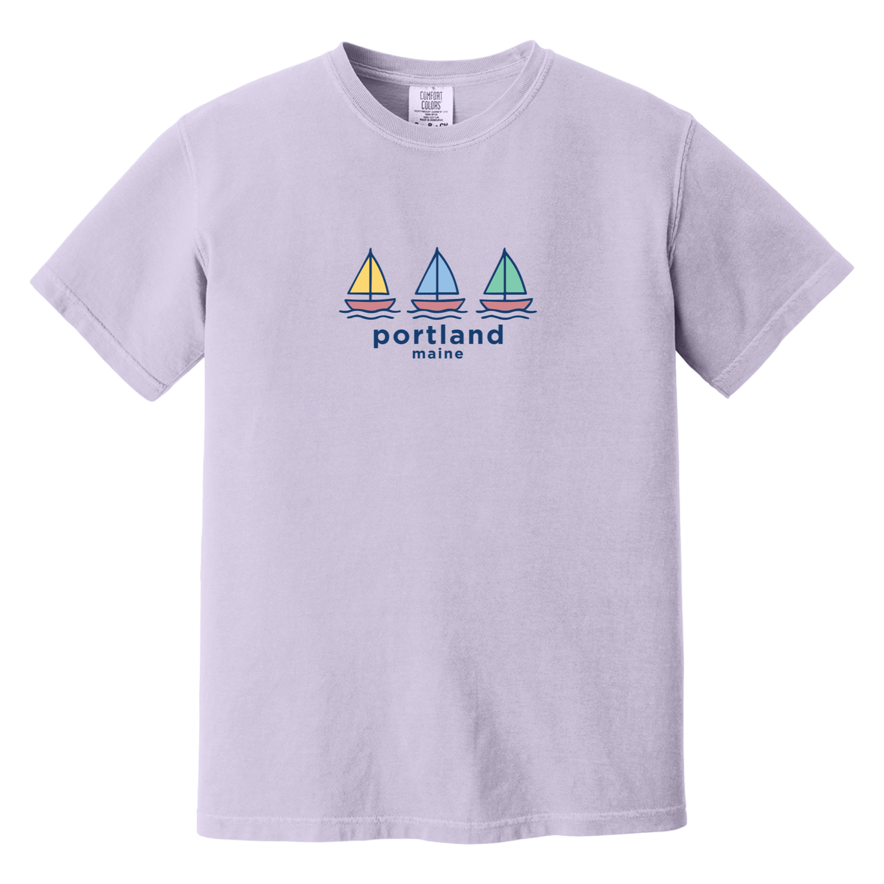 Cape Cod Clothing Company Portland Summer Sails Comfort Colors T-Shirt
