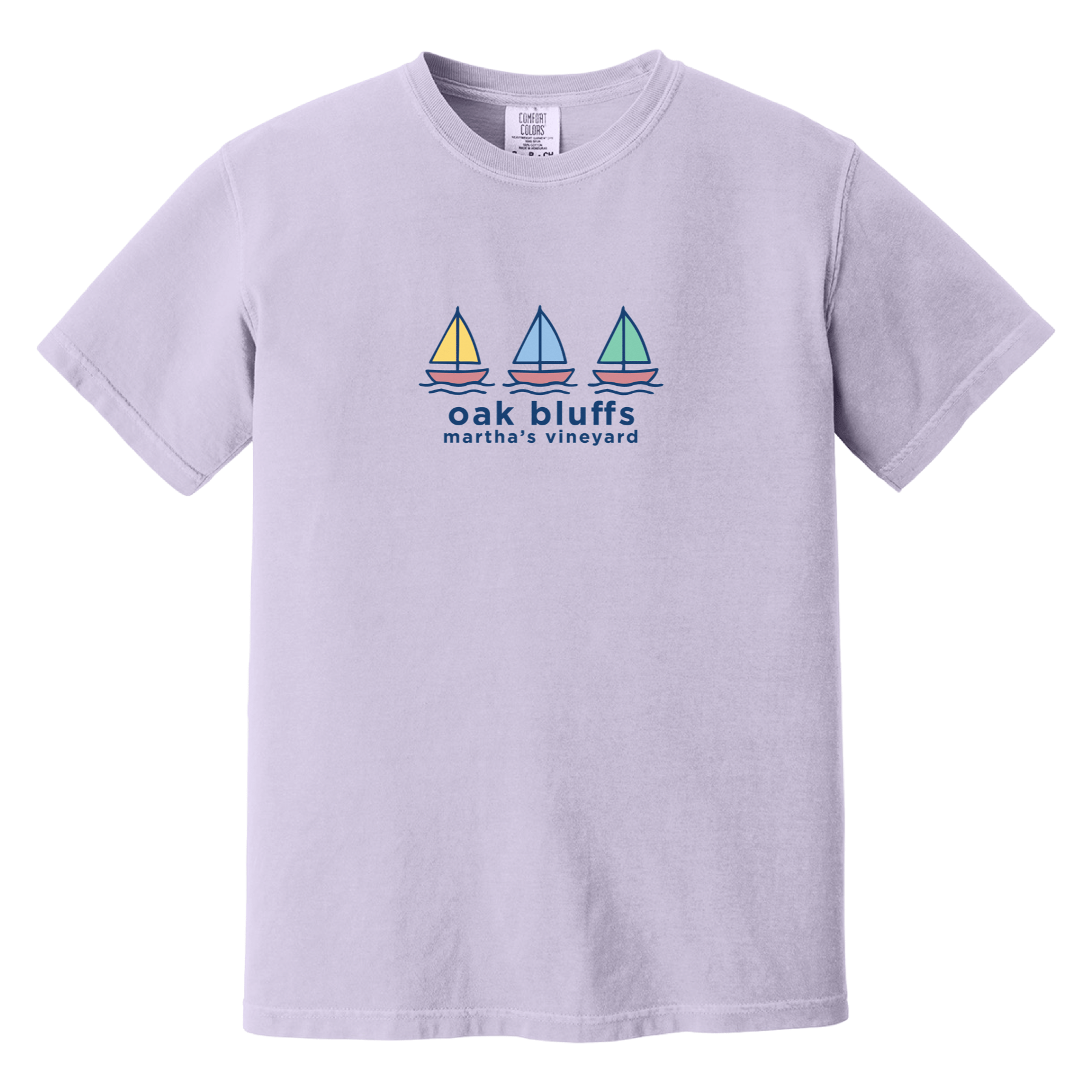 Cape Cod Clothing Company Oak Bluffs Summer Sails Comfort Colors T-Shirt