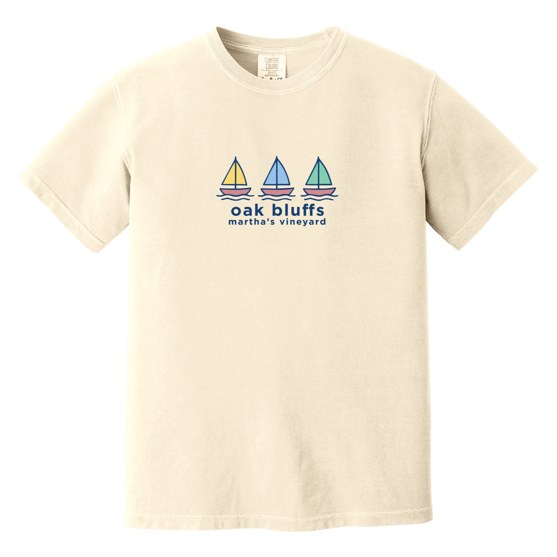 Cape Cod Clothing Company Oak Bluffs Summer Sails Comfort Colors T-Shirt