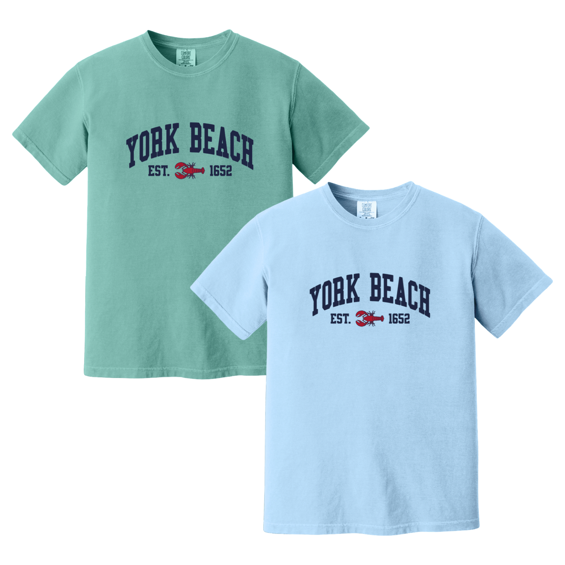Cape Cod Clothing Company York Beach Lobster Comfort Colors T-Shirt