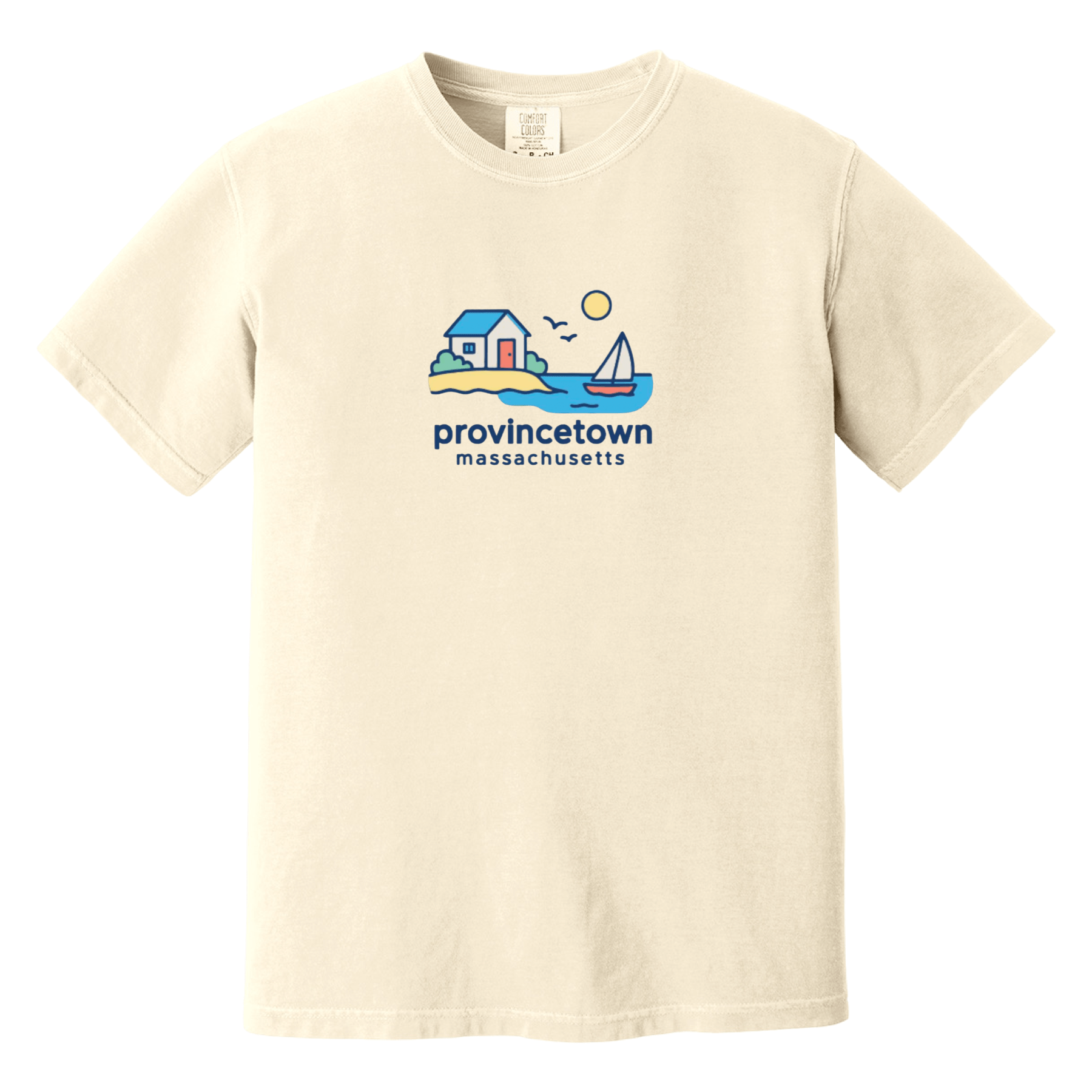 Cape Cod Clothing Company Provincetown Beach House Comfort Colors T-Shirt