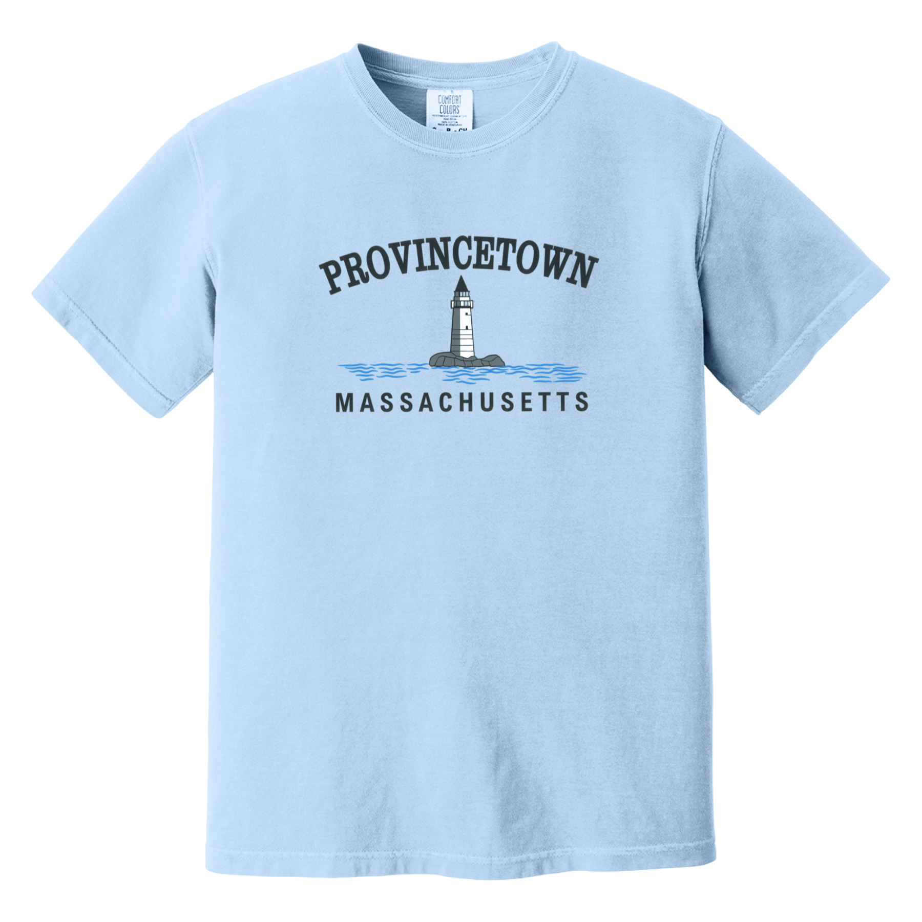 Cape Cod Clothing Company Provincetown Big Lighthouse Comfort Colors T-Shirt