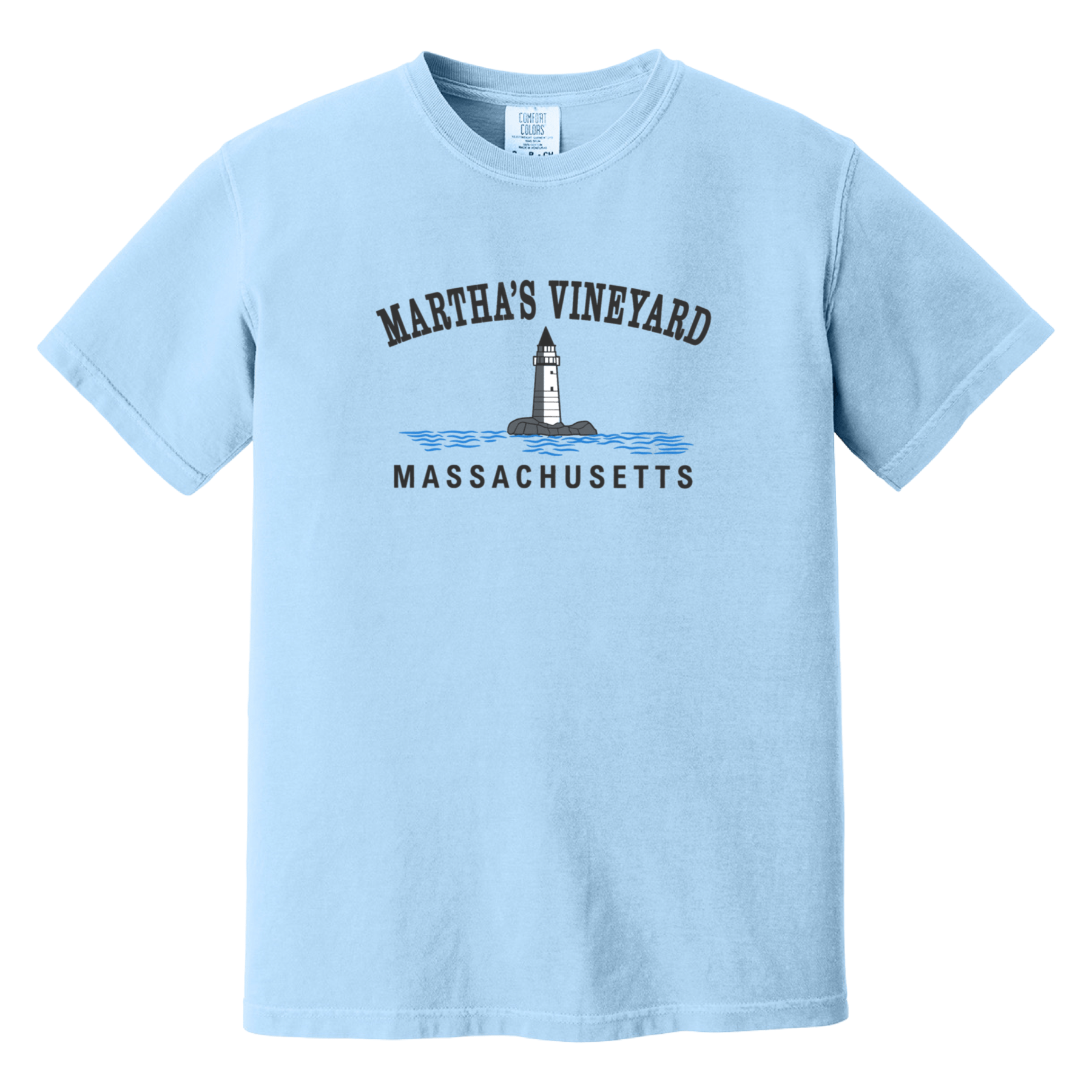 Cape Cod Clothing Company Martha's Vineyard Big Lighthouse Comfort Colors T-Shirt