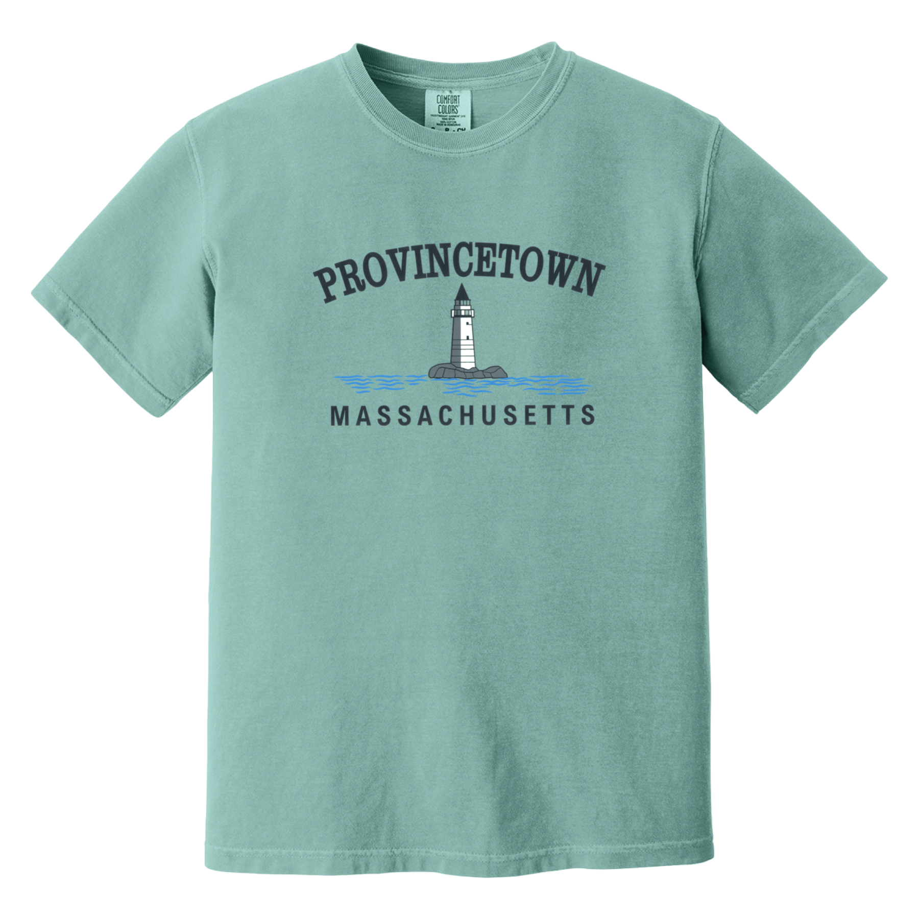 Cape Cod Clothing Company Provincetown Big Lighthouse Comfort Colors T-Shirt