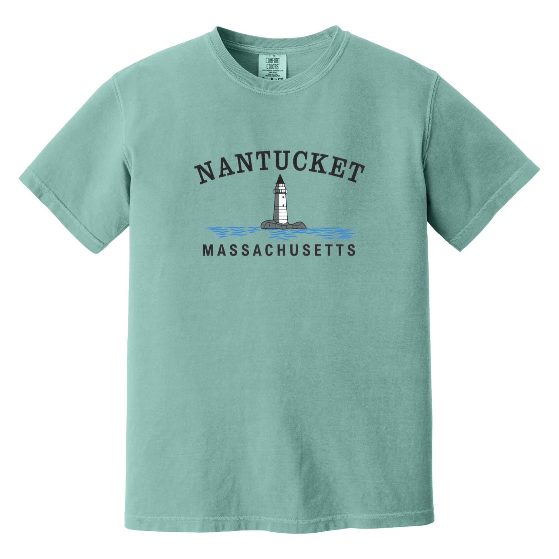 Cape Cod Clothing Company Nantucket Big Lighthouse Comfort Colors T-Shirt