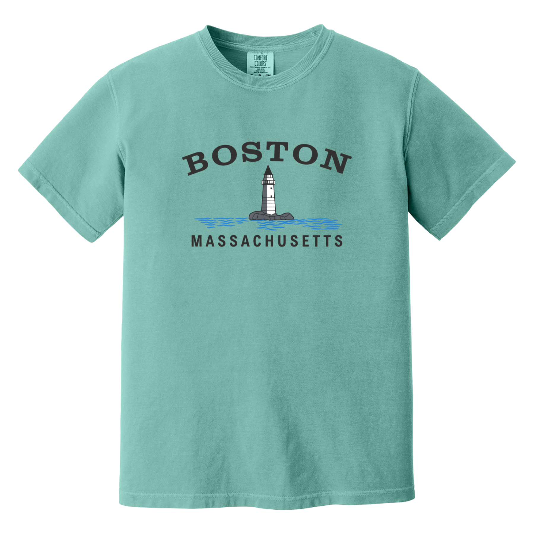 Boston Big Lighthouse Comfort Colors T-Shirt