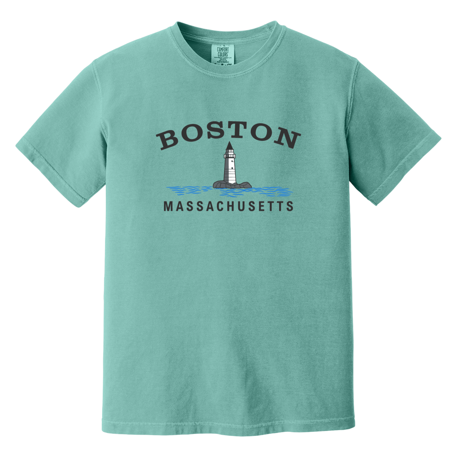 Cape Cod Clothing Company Boston Big Lighthouse Comfort Colors T-Shirt