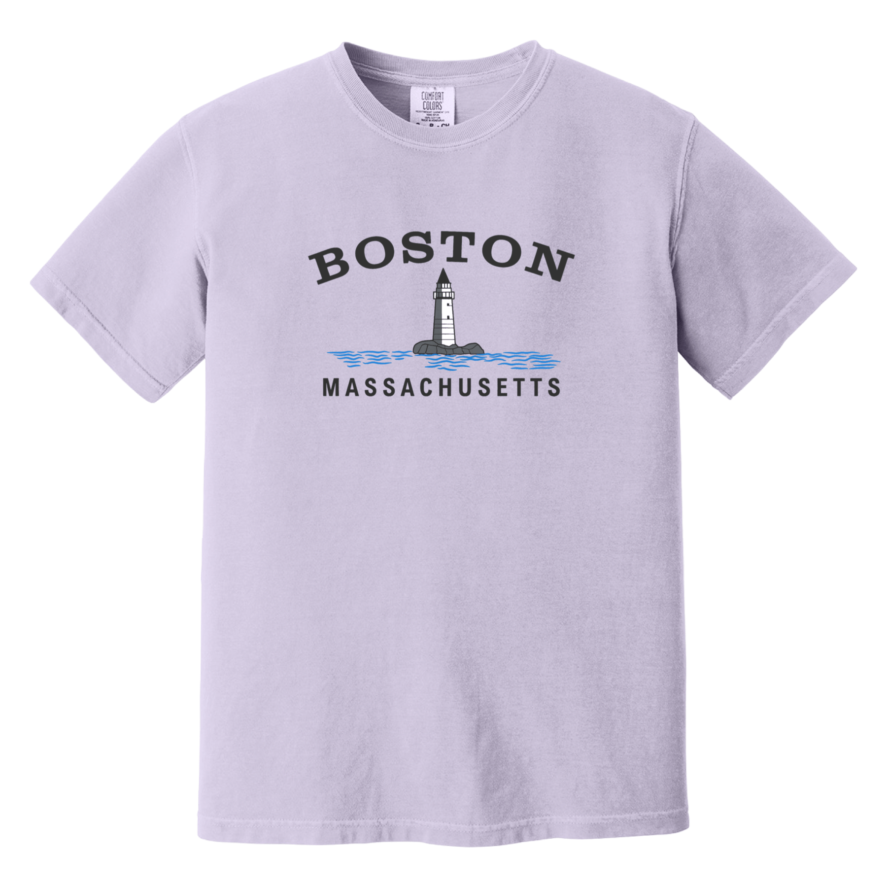 Cape Cod Clothing Company Boston Big Lighthouse Comfort Colors T-Shirt
