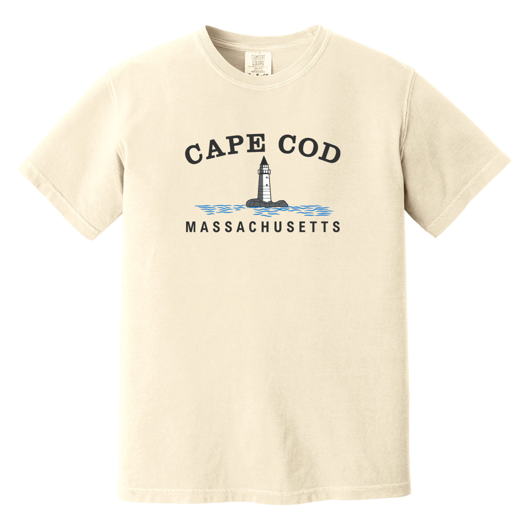 Cape Cod Clothing Company Cape Cod Big Lighthouse Comfort Colors T-Shirt
