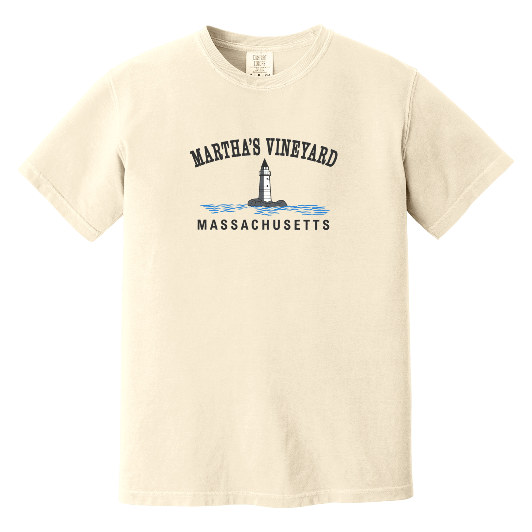 Cape Cod Clothing Company Martha's Vineyard Big Lighthouse Comfort Colors T-Shirt