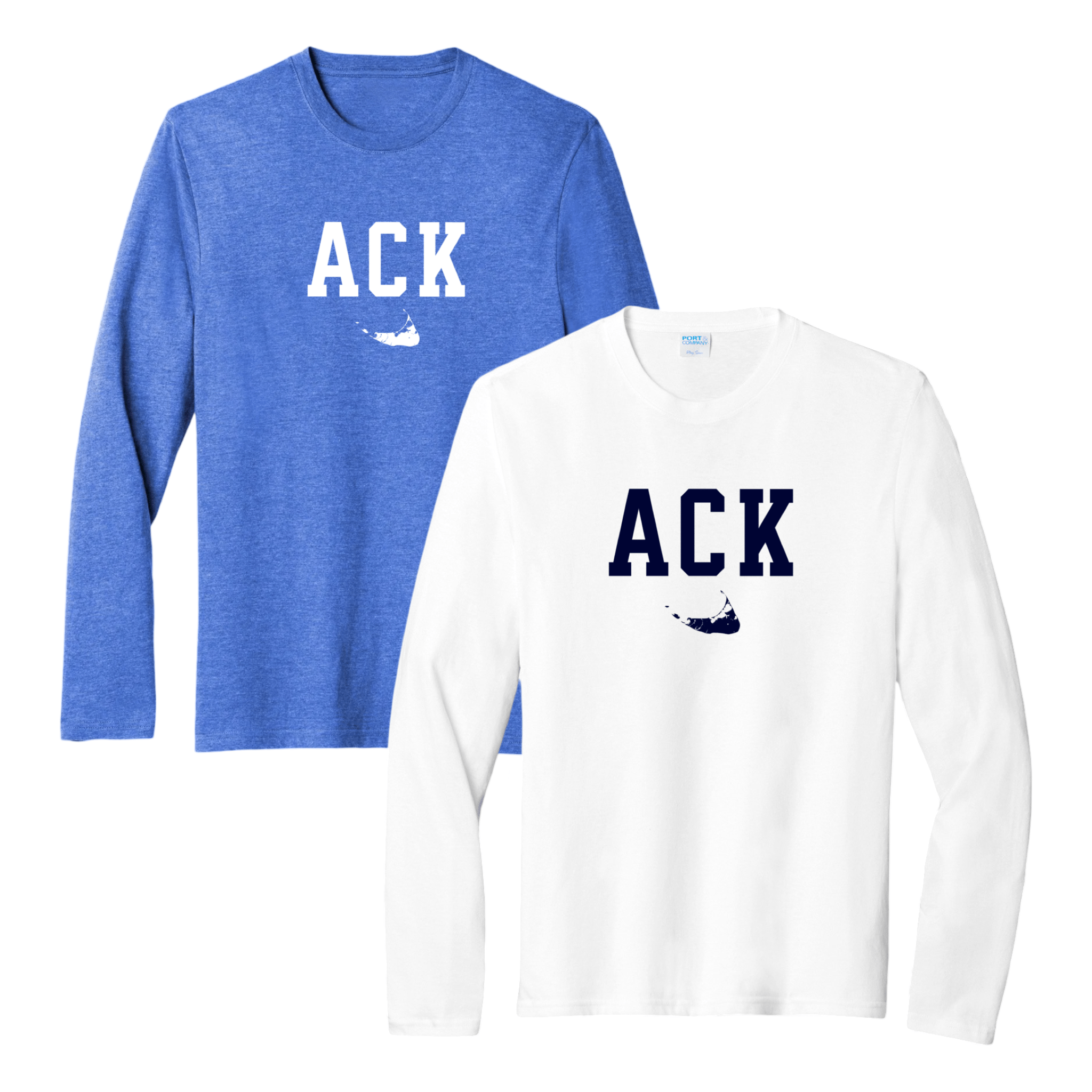 Cape Cod Clothing Company Nantucket ACK Essential Long Sleeve Tee