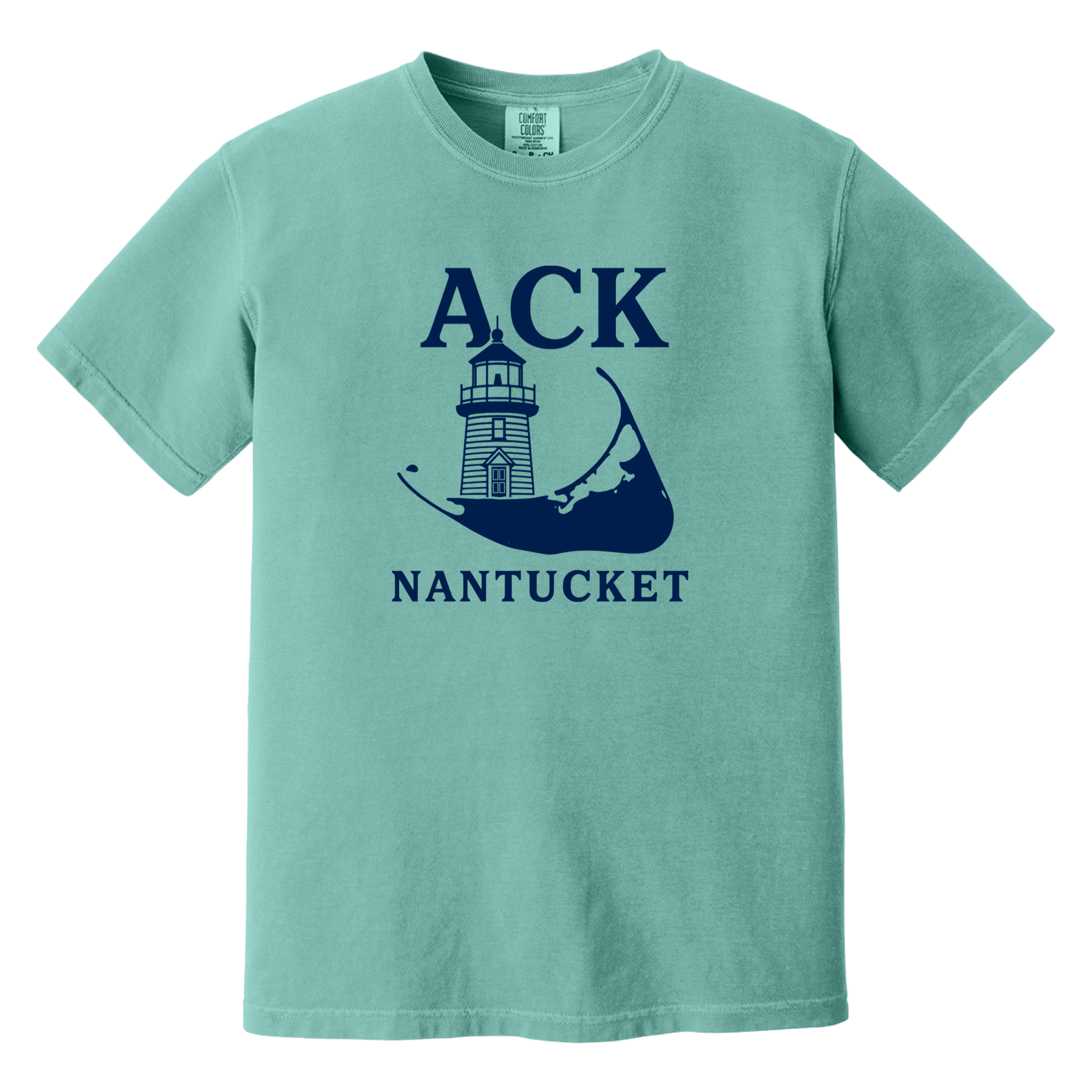 Cape Cod Clothing Company Nantucket ACK Lighthouse Comfort Colors T-Shirt
