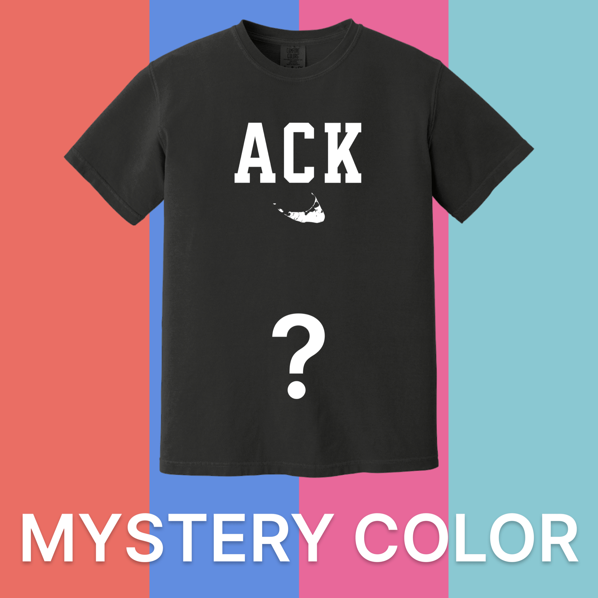 Cape Cod Clothing Company Nantucket ACK Comfort Colors T-Shirt - Mystery Color