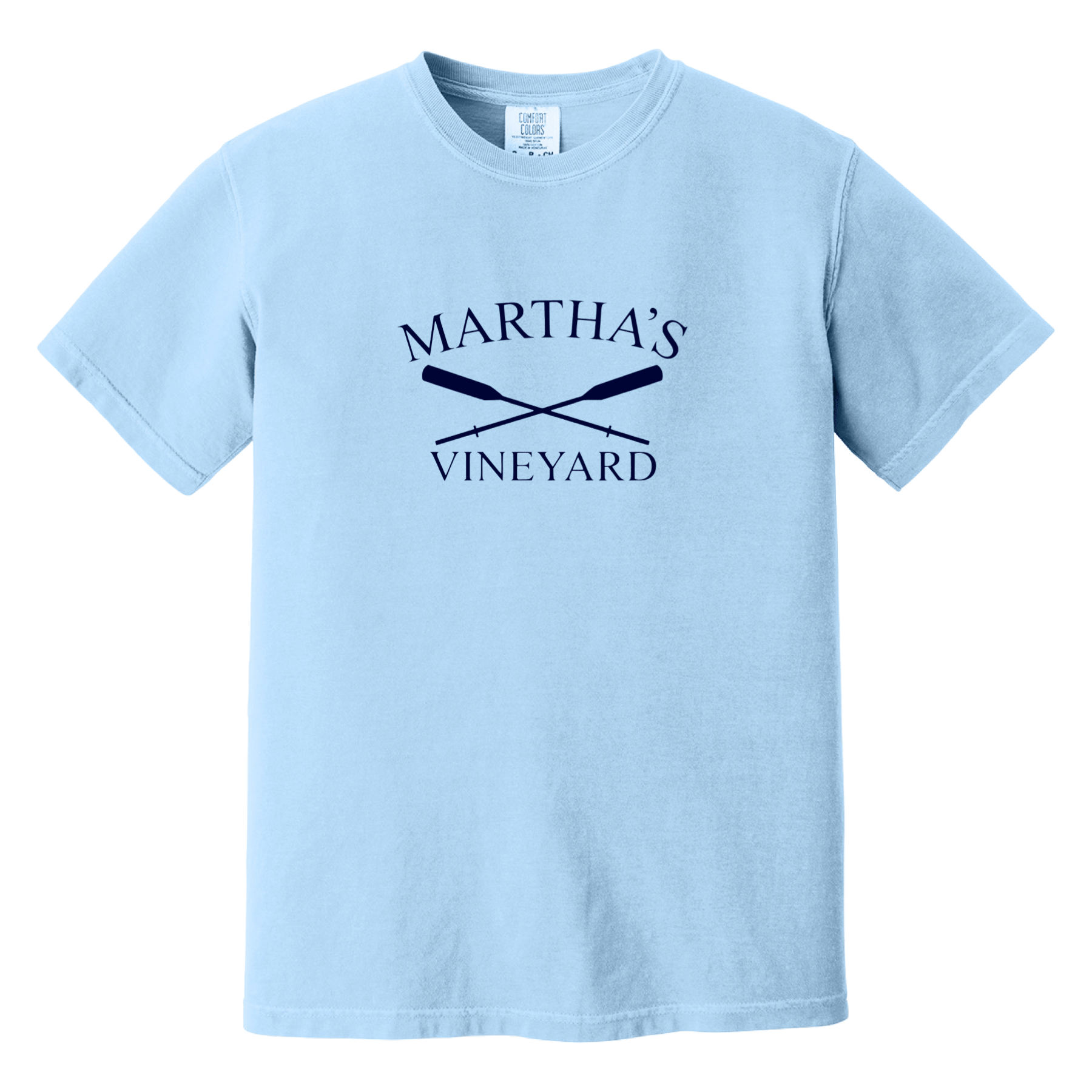 Cape Cod Clothing Company Martha's Vineyard Crossed Oar Comfort Colors T-Shirt