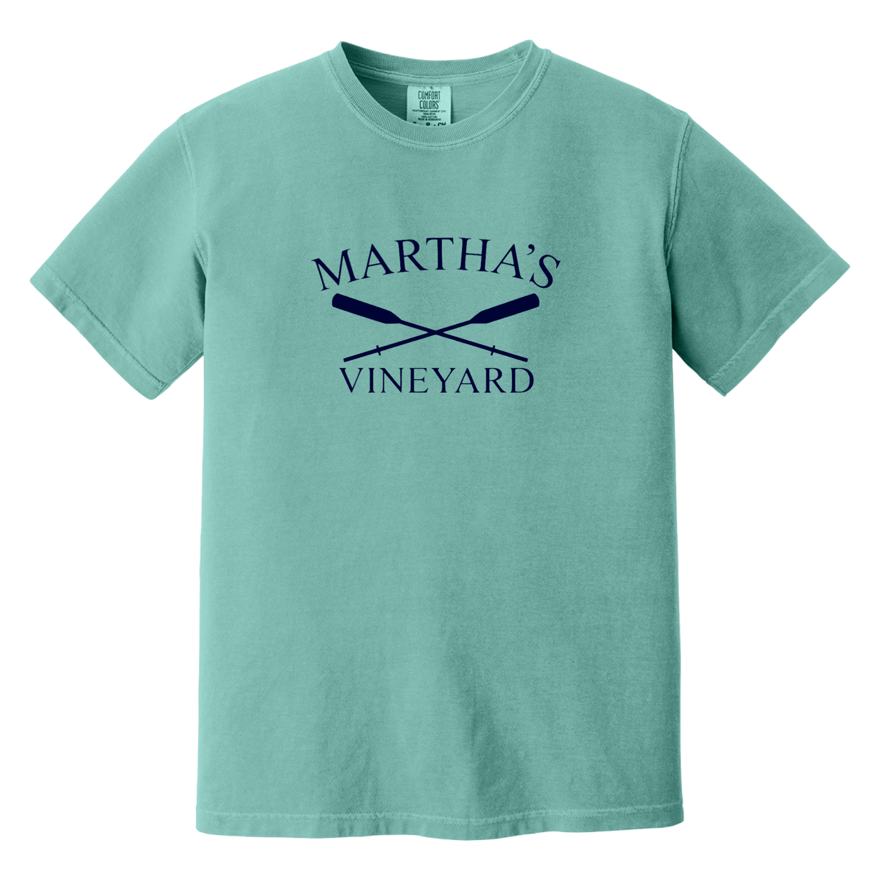 Cape Cod Clothing Company Martha's Vineyard Crossed Oar Comfort Colors T-Shirt