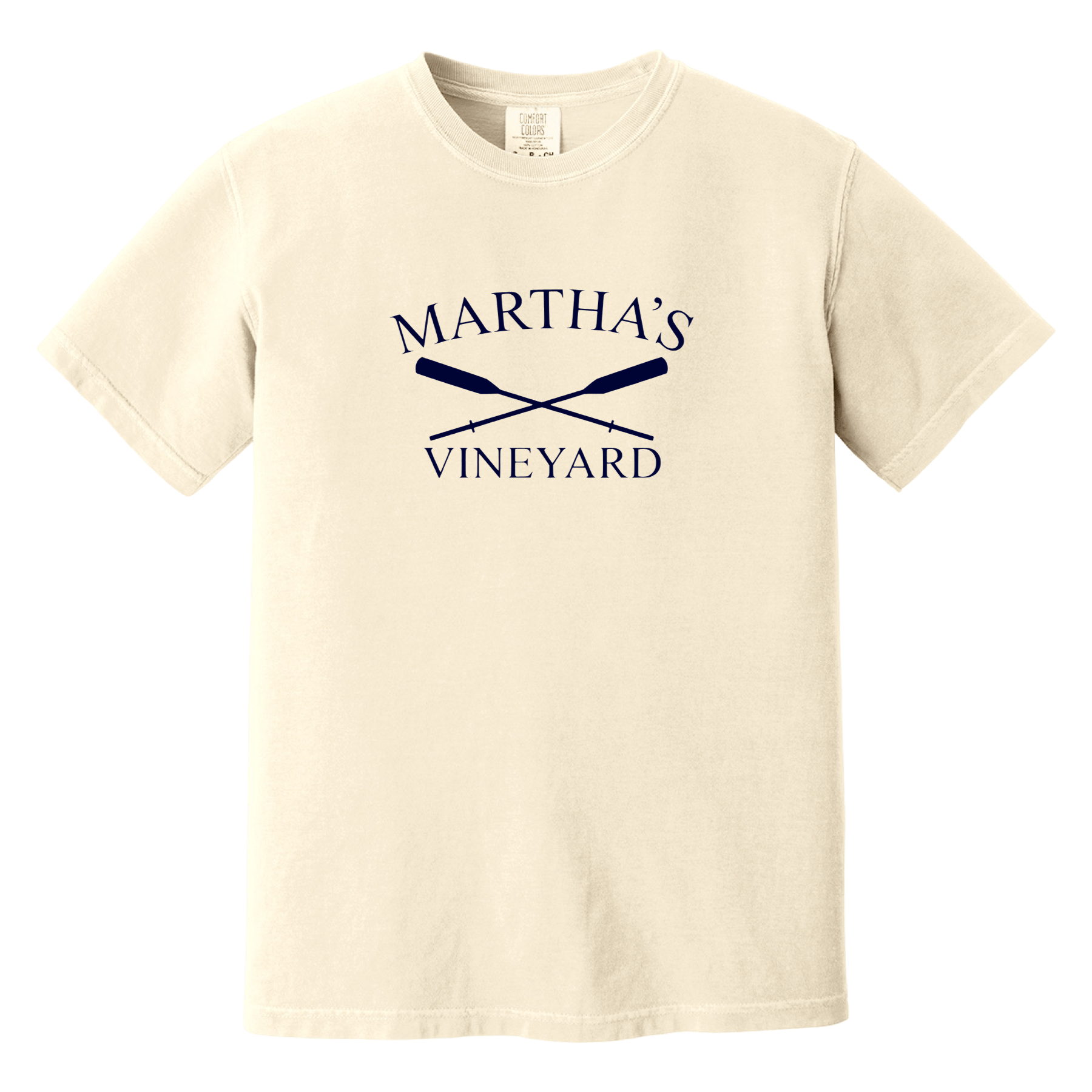 Cape Cod Clothing Company Martha's Vineyard Crossed Oar Comfort Colors T-Shirt