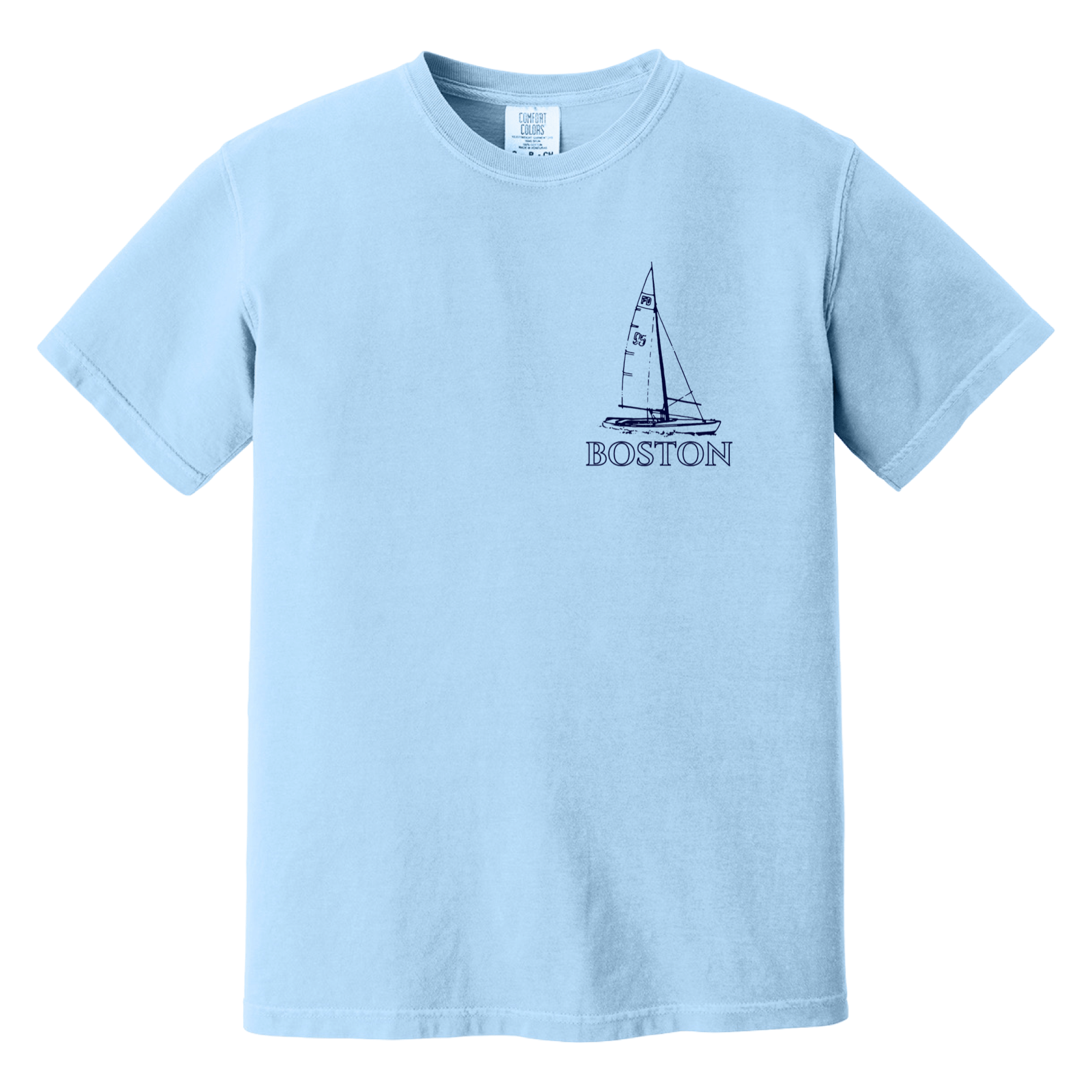 Cape Cod Clothing Company Boston Sailboat Comfort Colors T-Shirt