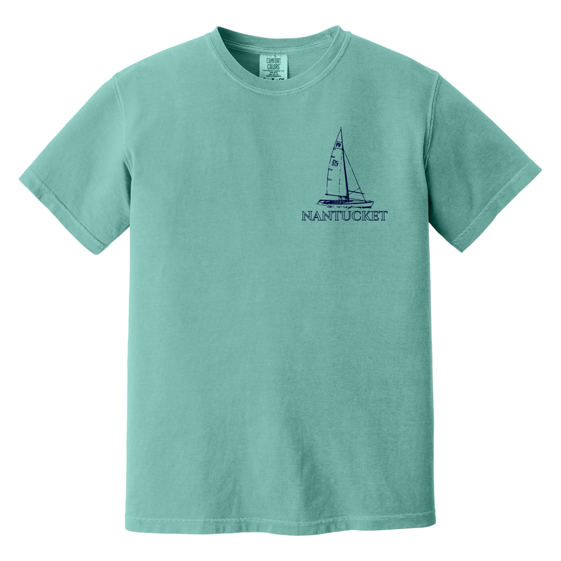 Nantucket Sailboat Comfort Colors T-Shirt