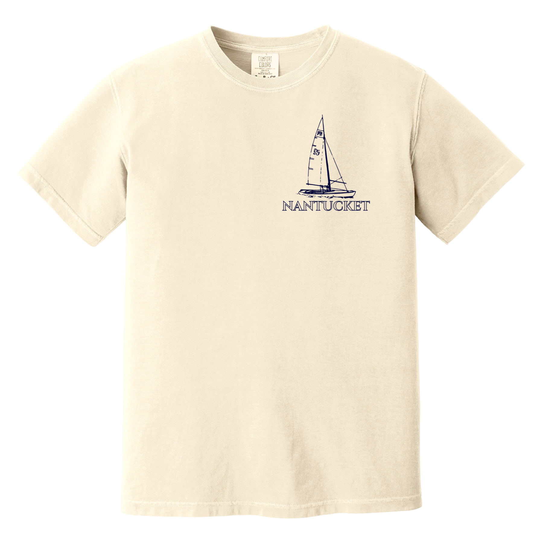 Nantucket Sailboat Comfort Colors T-Shirt