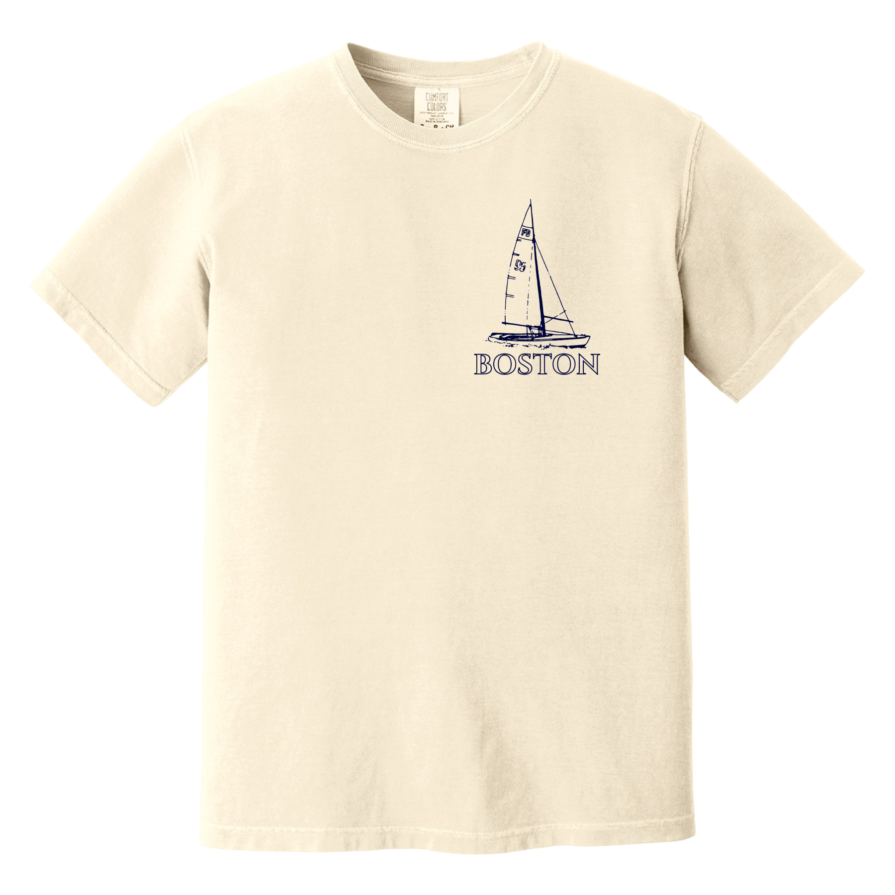 Cape Cod Clothing Company Boston Sailboat Comfort Colors T-Shirt