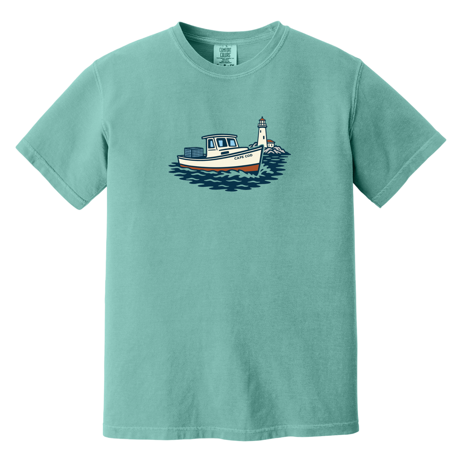 Cape Cod Clothing Company Cape Cod Lobster Boat Comfort Colors T-Shirt