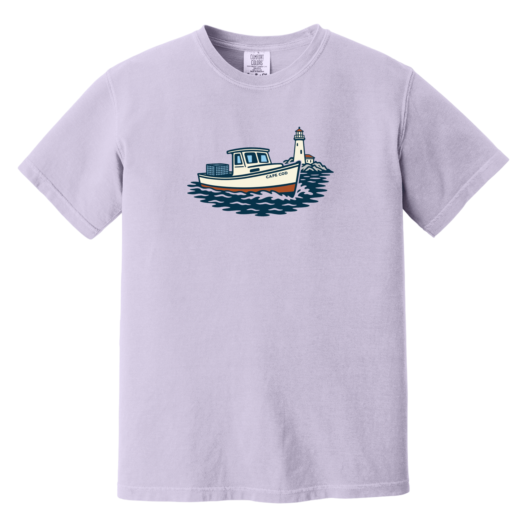 Cape Cod Clothing Company Cape Cod Lobster Boat Comfort Colors T-Shirt