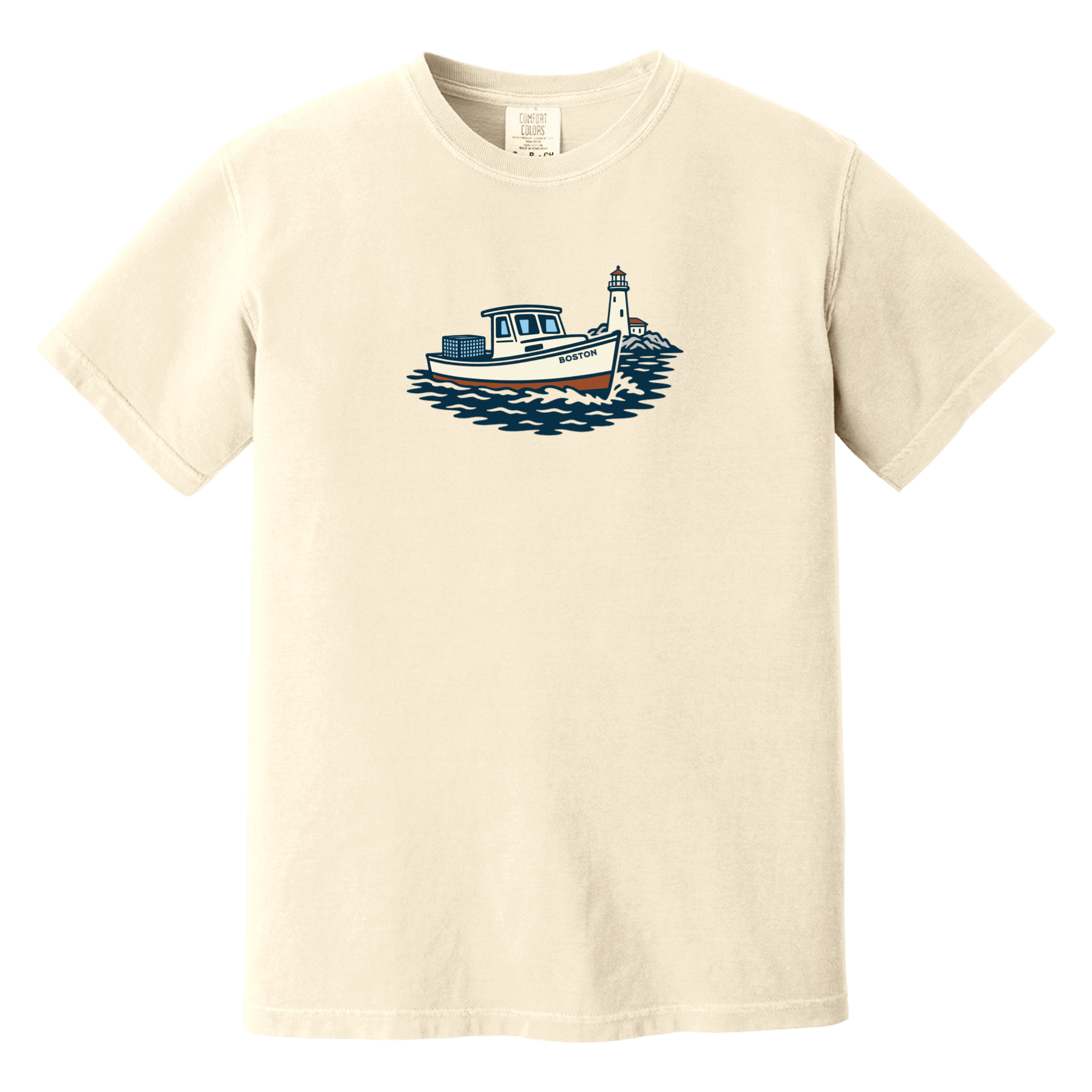 Cape Cod Clothing Company Boston Lobster Boat Comfort Colors T-Shirt