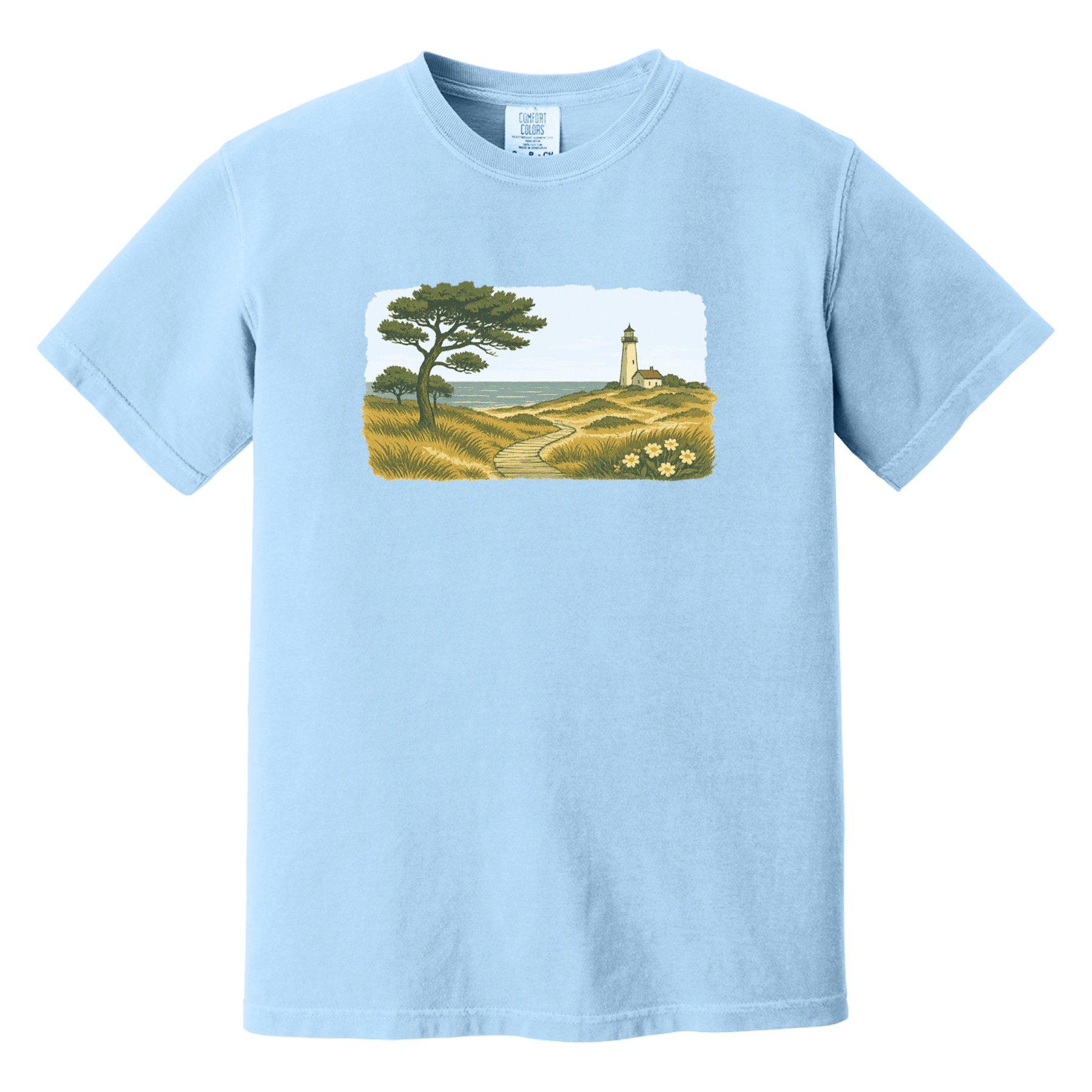 Cape Cod Clothing Company New England Serene Shoreline Comfort Colors T-Shirt