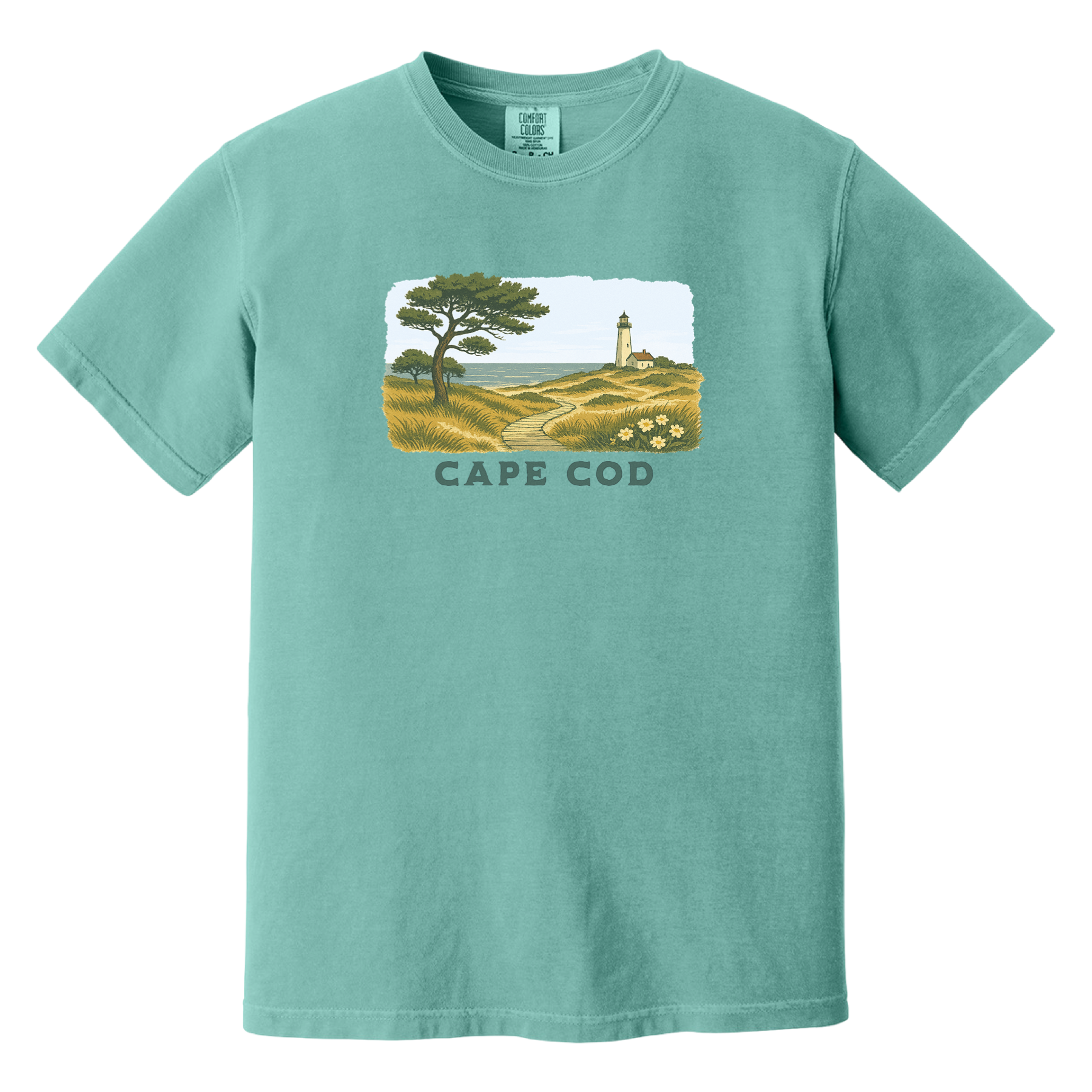 Cape Cod Serene Shoreline Comfort Colors T-Shirt