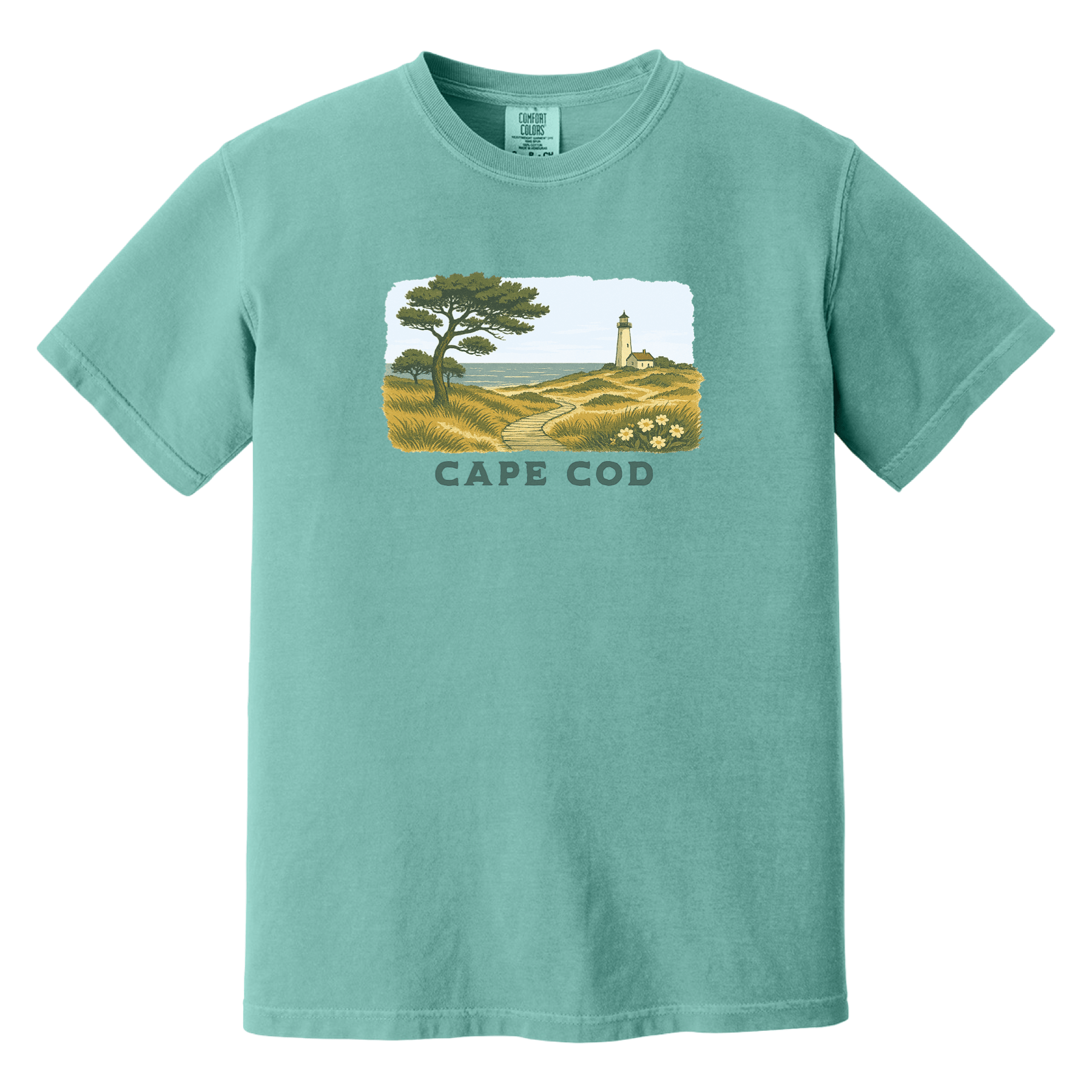Cape Cod Clothing Company Cape Cod Serene Shoreline Comfort Colors T-Shirt