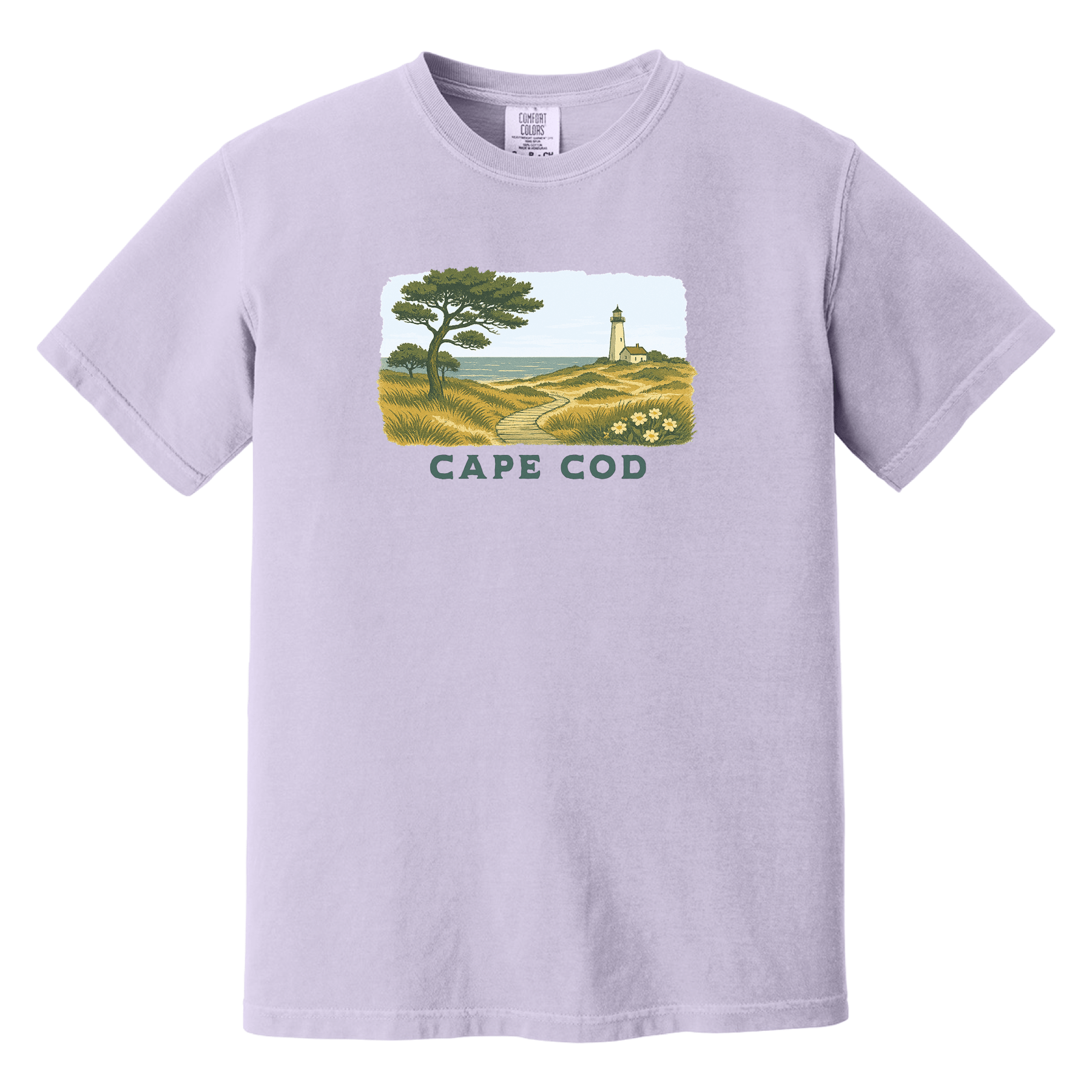 Cape Cod Clothing Company Cape Cod Serene Shoreline Comfort Colors T-Shirt