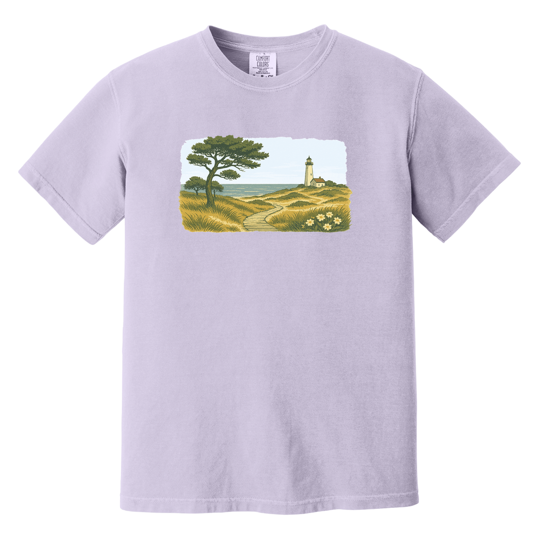 Cape Cod Clothing Company New England Serene Shoreline Comfort Colors T-Shirt