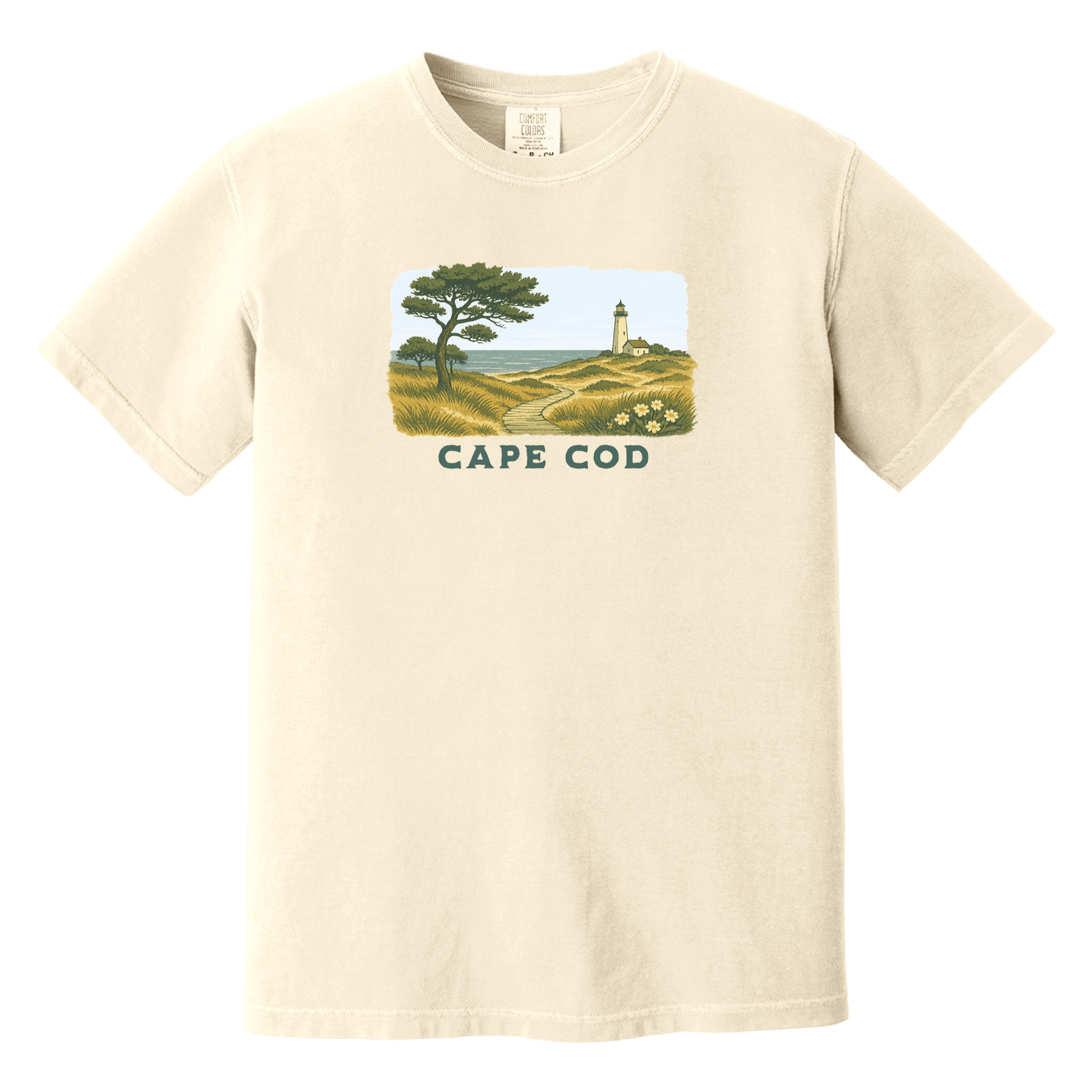 Cape Cod Clothing Company Cape Cod Serene Shoreline Comfort Colors T-Shirt