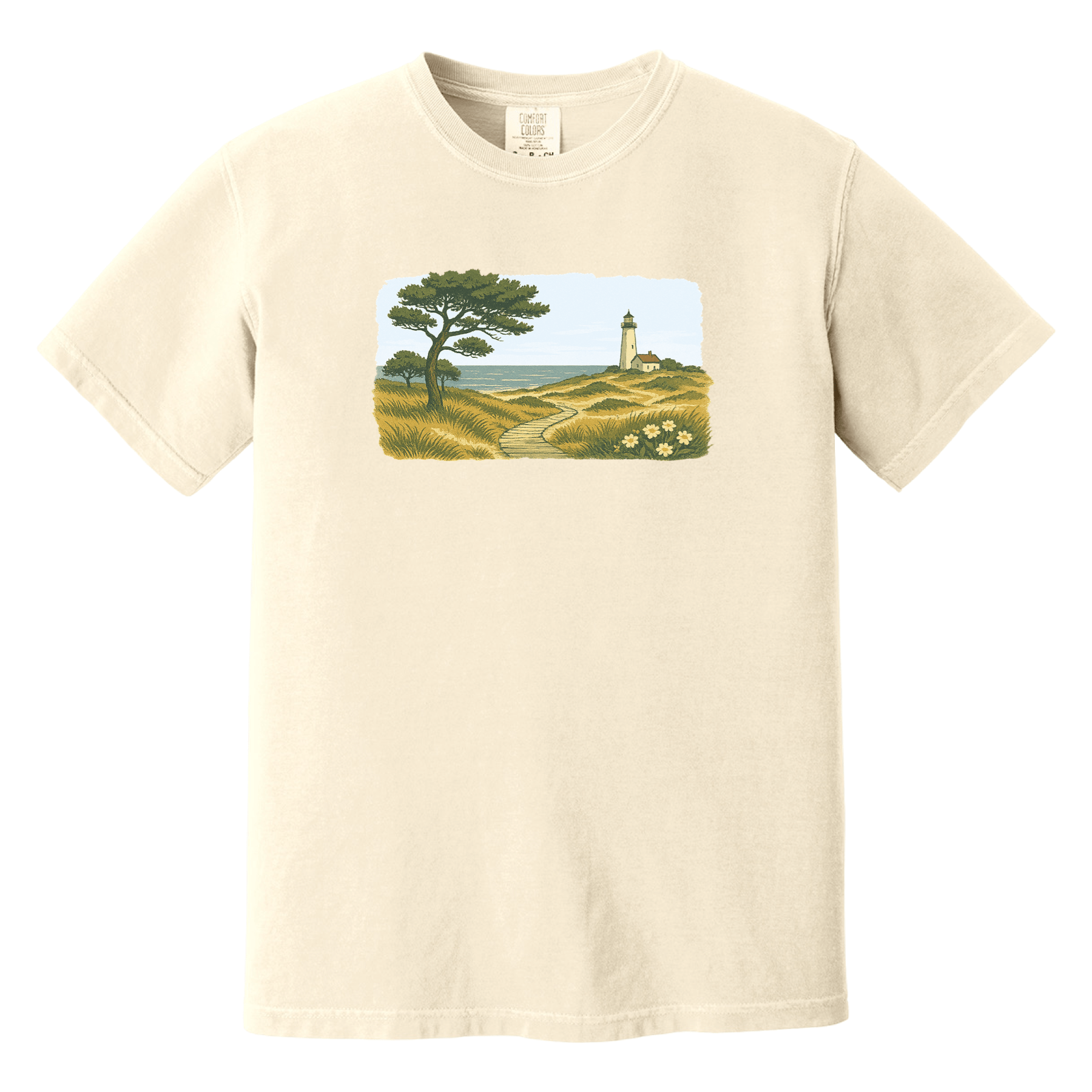 Cape Cod Clothing Company New England Serene Shoreline Comfort Colors T-Shirt