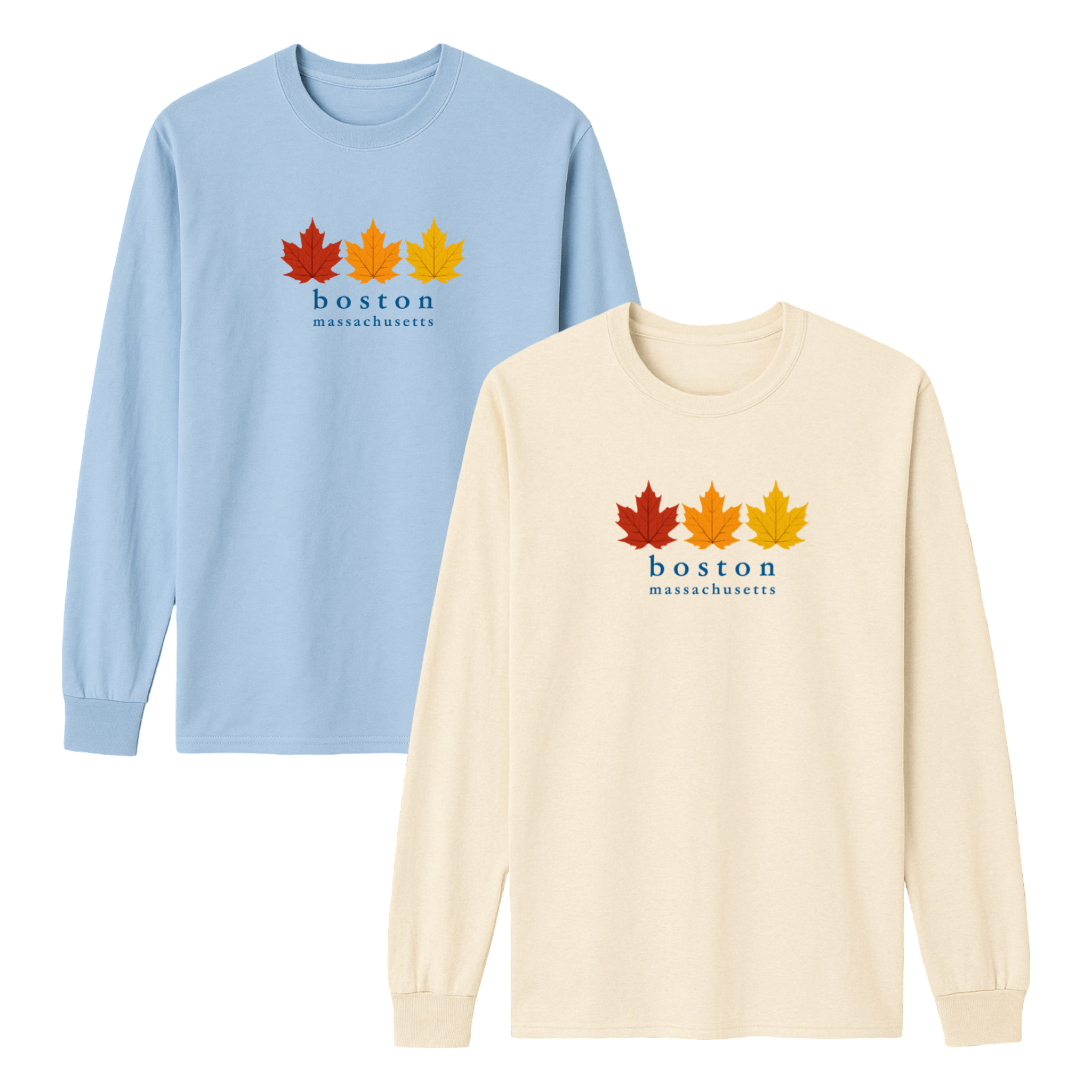 Cape Cod Clothing Company Boston Fall Foliage Essential Long Sleeve Tee