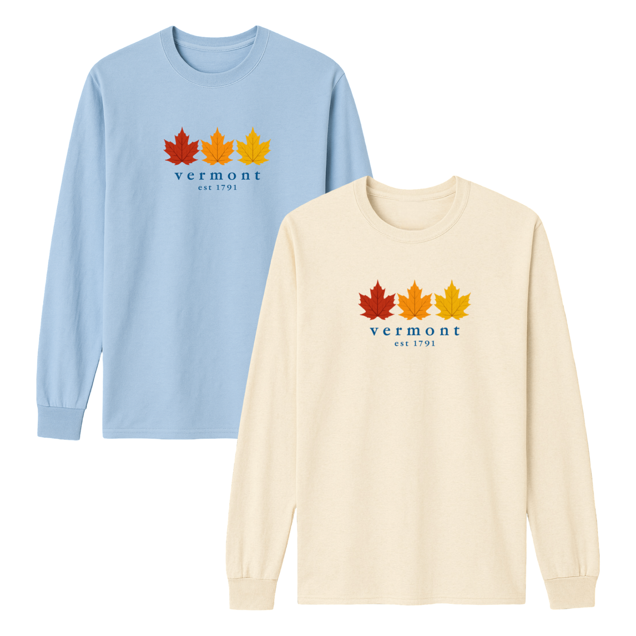 Cape Cod Clothing Company Vermont Fall Foliage Essential Long Sleeve Tee