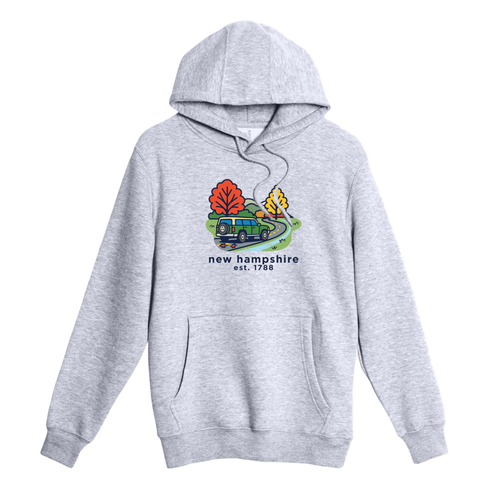 Cape Cod Clothing Company New Hampshire Mountain Drive Comfort Fleece Hoodie