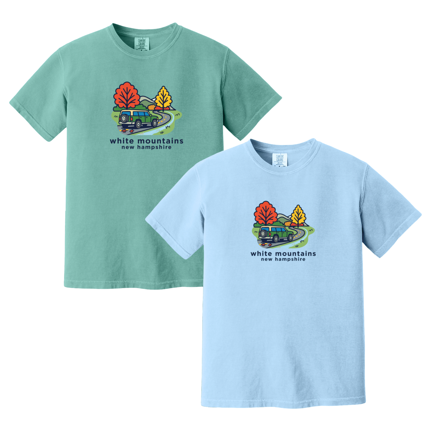 Cape Cod Clothing Company White Mountains Mountain Drive Comfort Colors T-Shirt