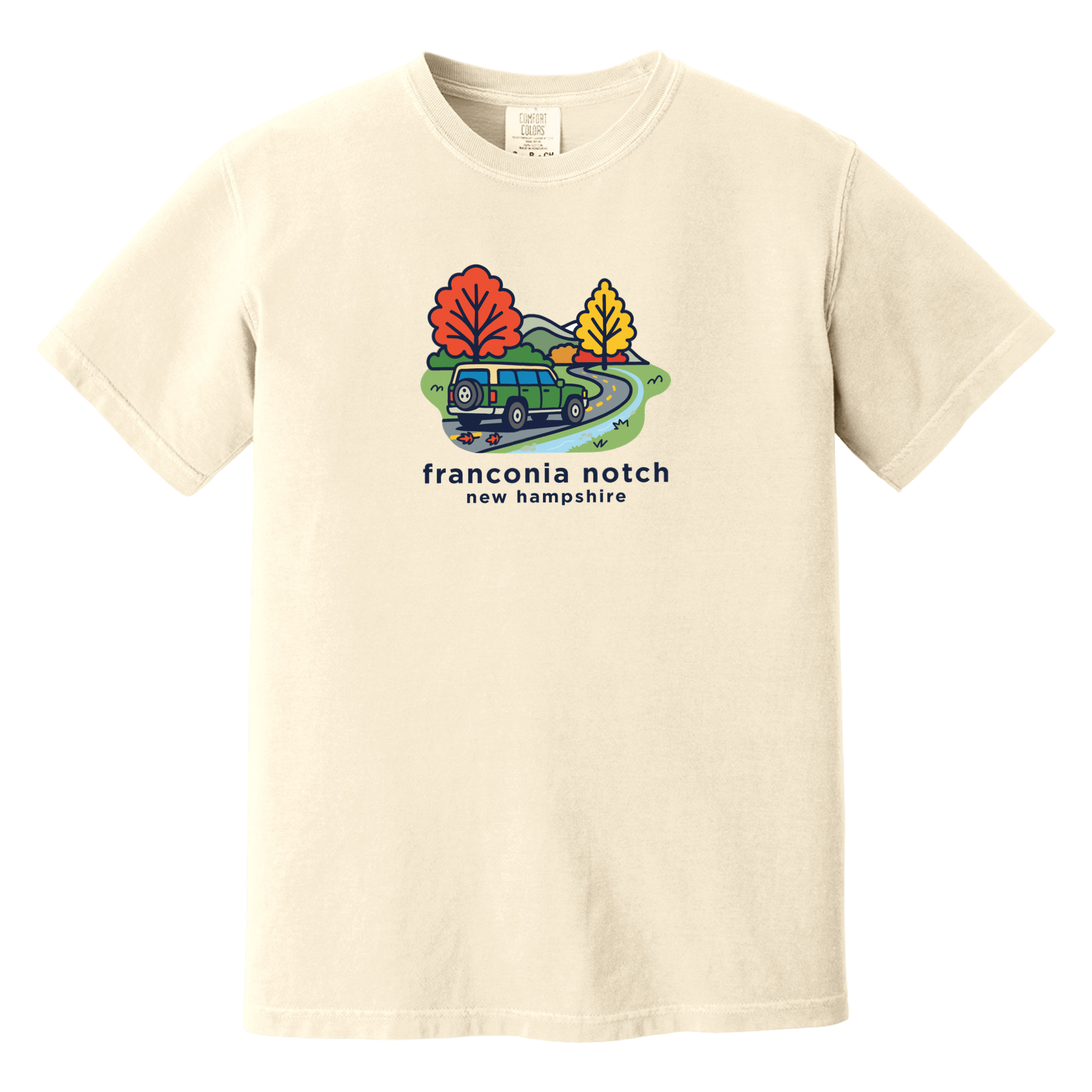 Cape Cod Clothing Company Franconia Notch Mountain Drive Comfort Colors T-Shirt