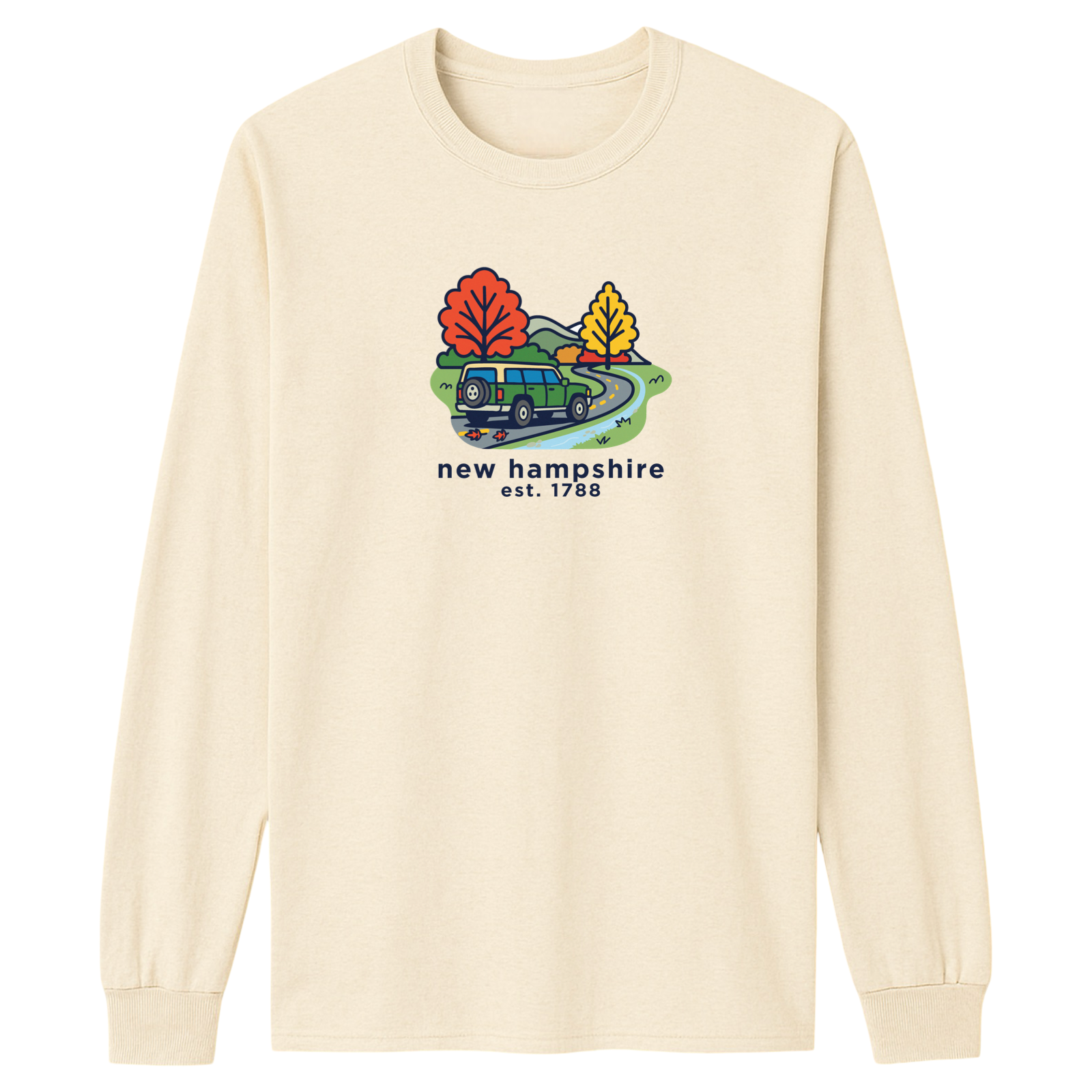 New Hampshire Mountain Drive Essential Long Sleeve Tee