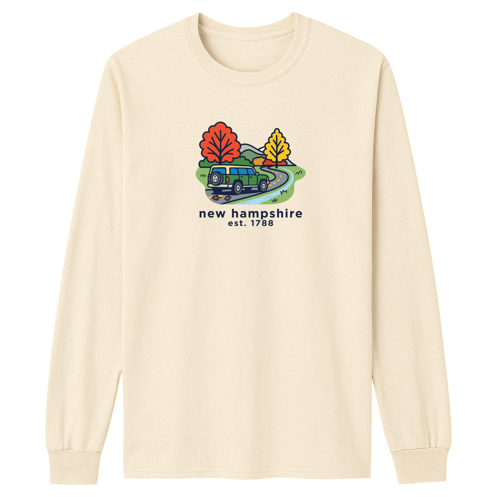 Cape Cod Clothing Company New Hampshire Mountain Drive Essential Long Sleeve Tee