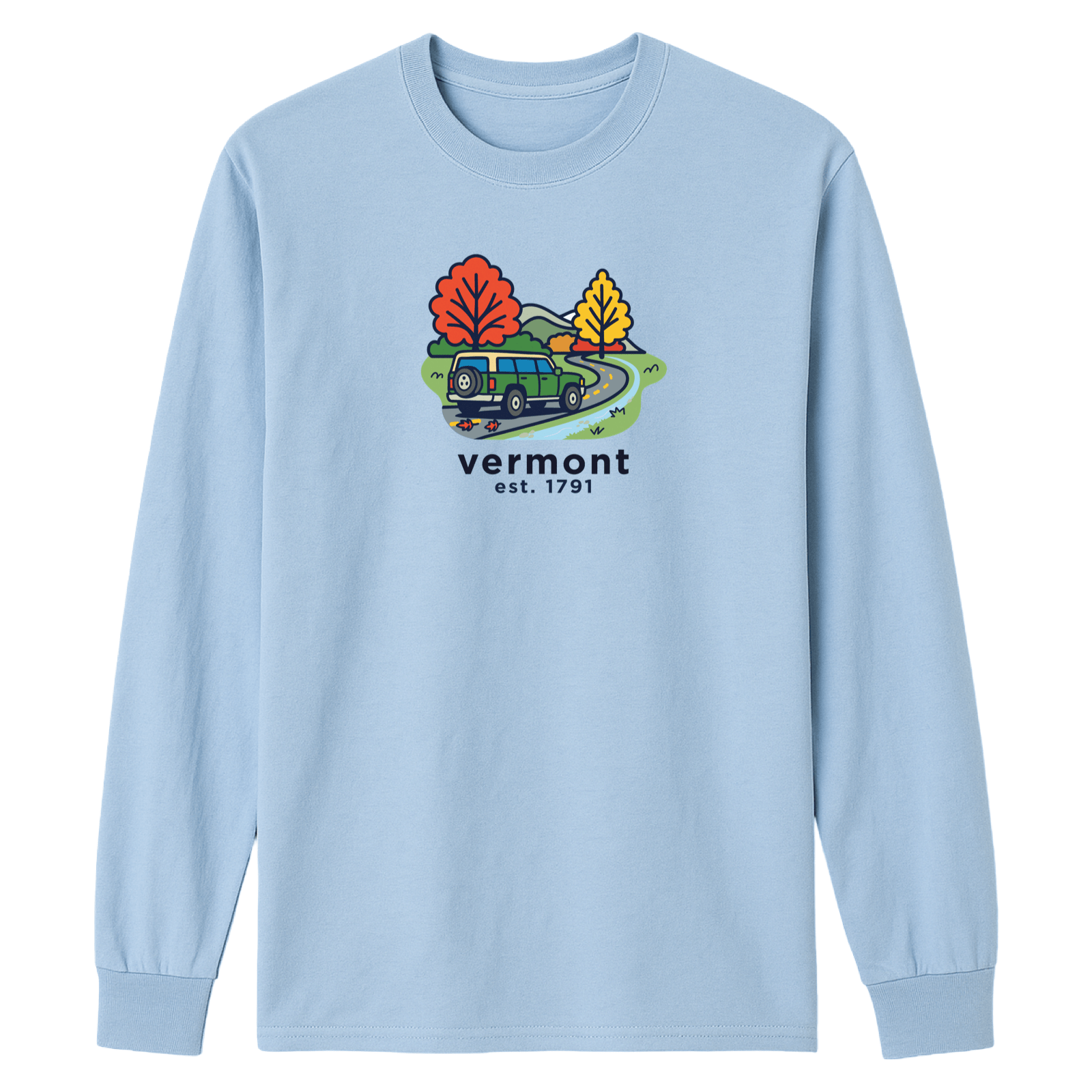 Cape Cod Clothing Company Vermont Mountain Drive Essential Long Sleeve Tee
