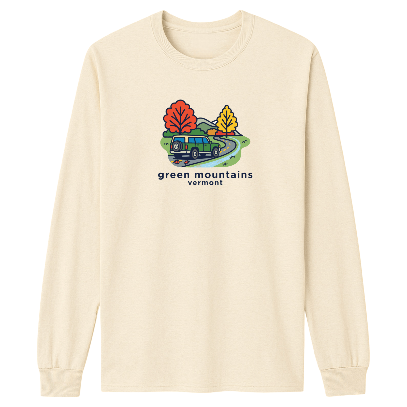 Cape Cod Clothing Company Green Mountains Mountain Drive Essential Long Sleeve Tee