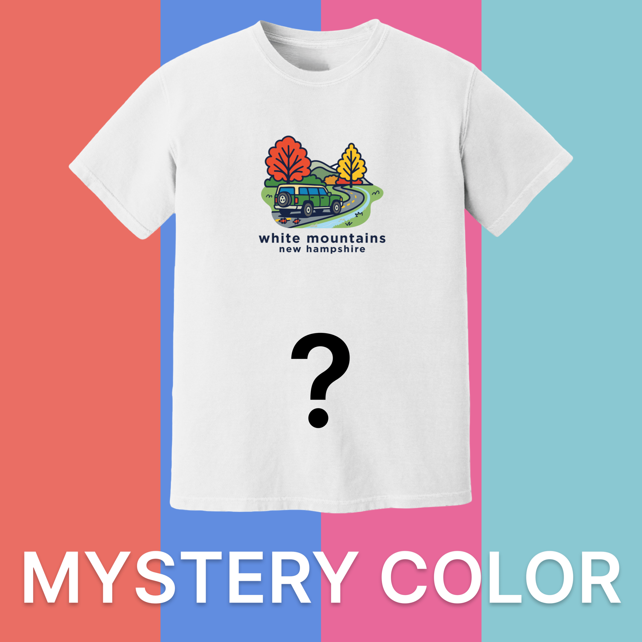 Cape Cod Clothing Company White Mountains Mountain Drive Comfort Colors T-Shirt - Mystery Color