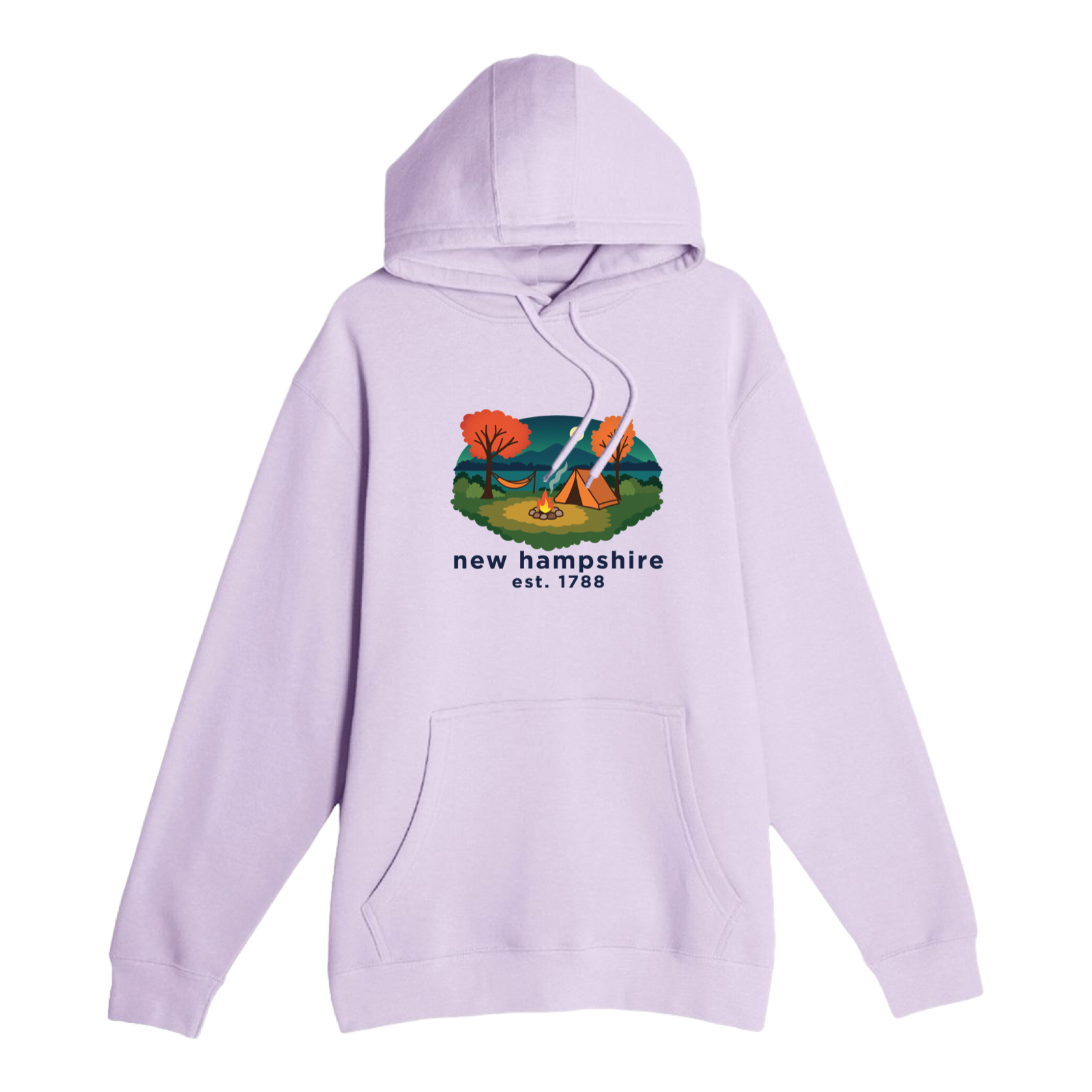 New Hampshire Campfire Comfort Fleece Hoodie