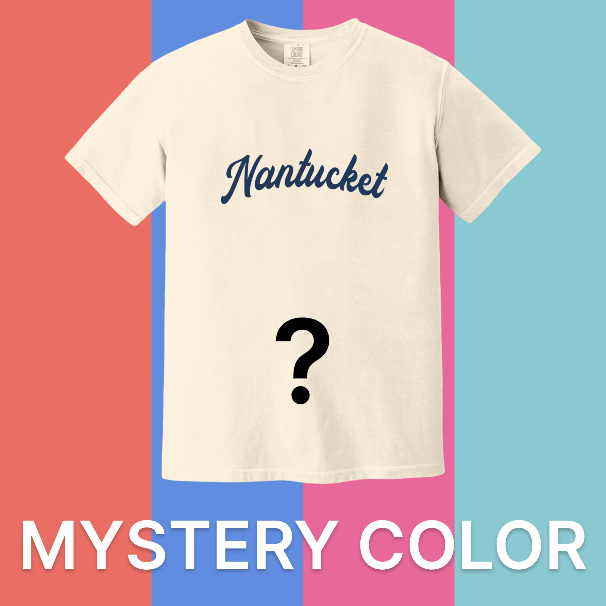 Cape Cod Clothing Company Nantucket Fancy Comfort Colors T-Shirt - Mystery Color