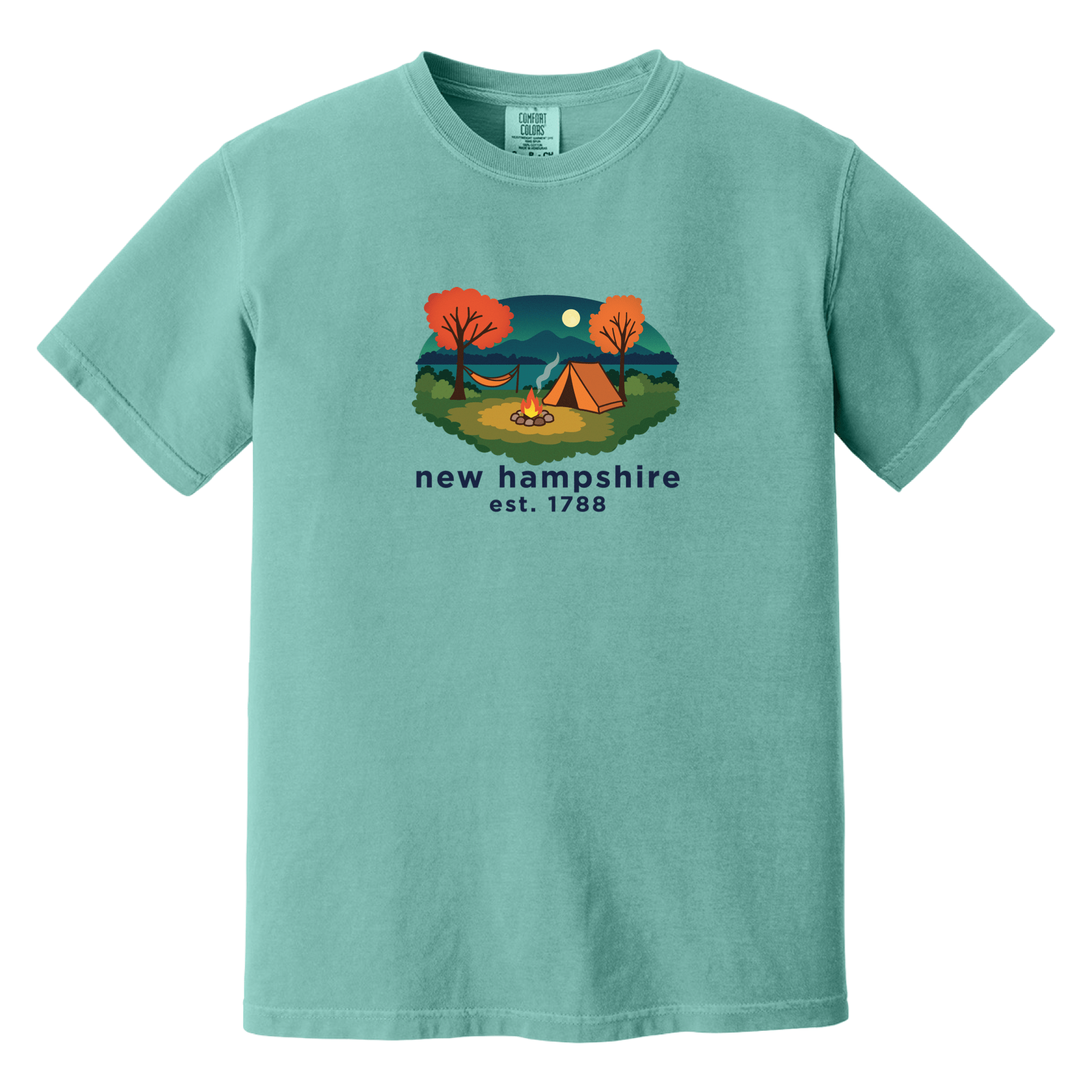 Cape Cod Clothing Company New Hampshire Campfire Comfort Colors T-Shirt