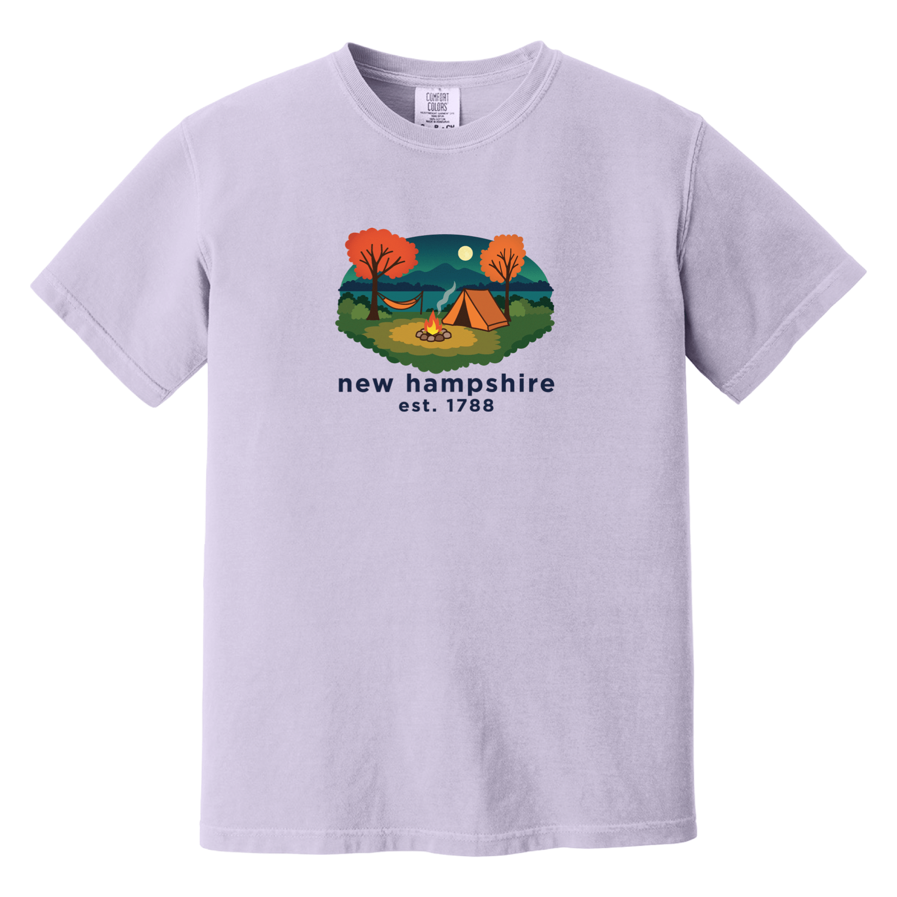 Cape Cod Clothing Company New Hampshire Campfire Comfort Colors T-Shirt