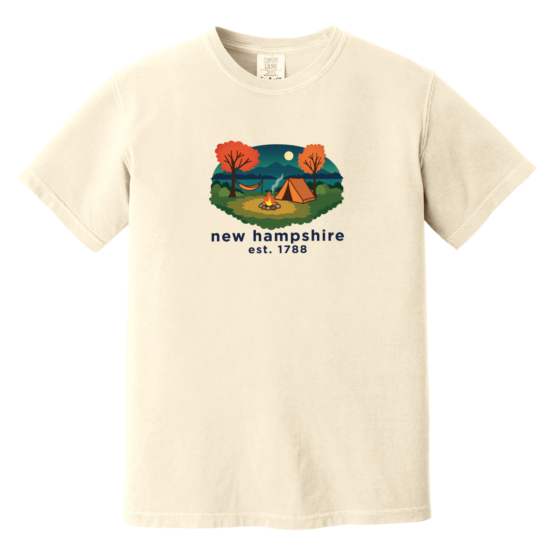 Cape Cod Clothing Company New Hampshire Campfire Comfort Colors T-Shirt